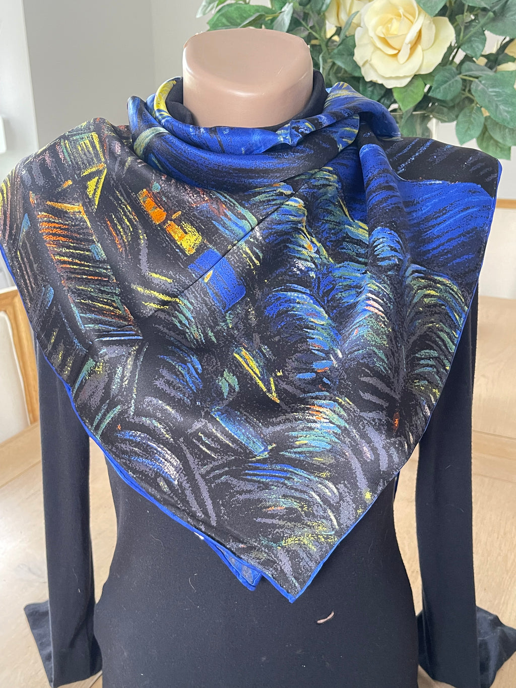 foulard carré Van Googh Pree scarf schal sjaal seide silk soie