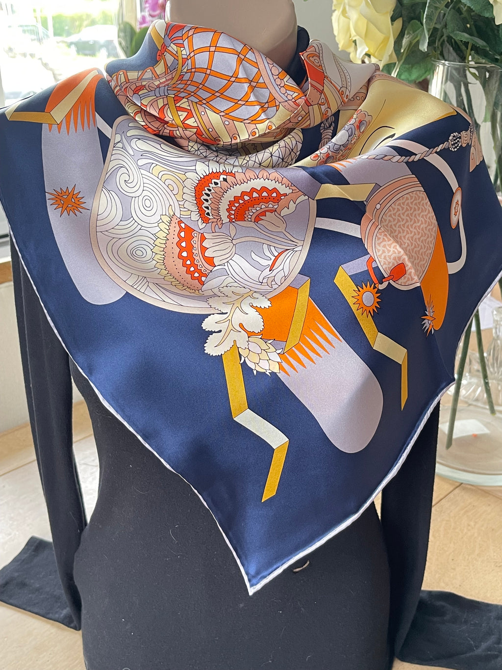 foulard en soie silk scarf schal sjaal seide silk soie