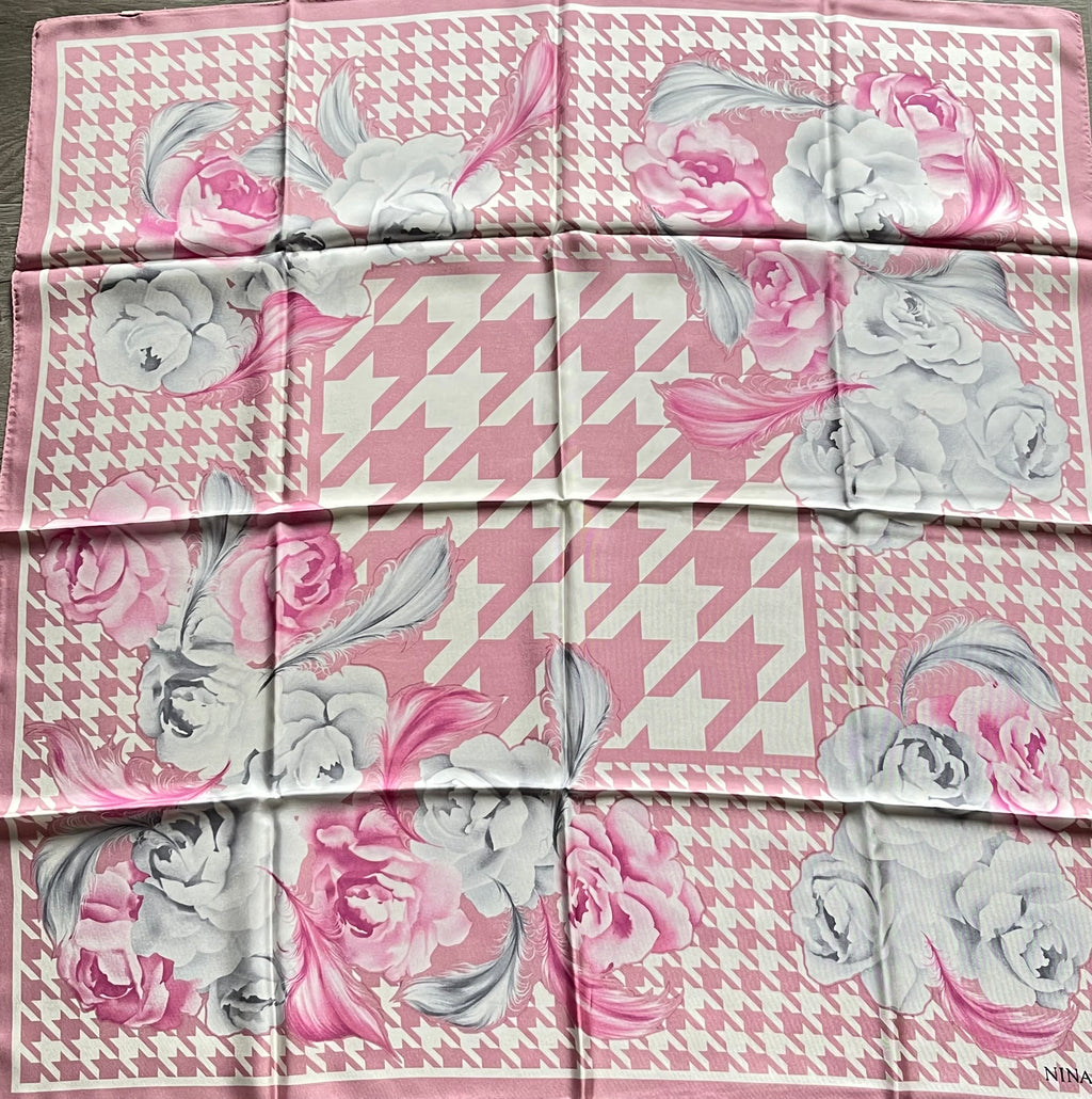 NINA RICCI carré schal foulard sjaal seide silk soie