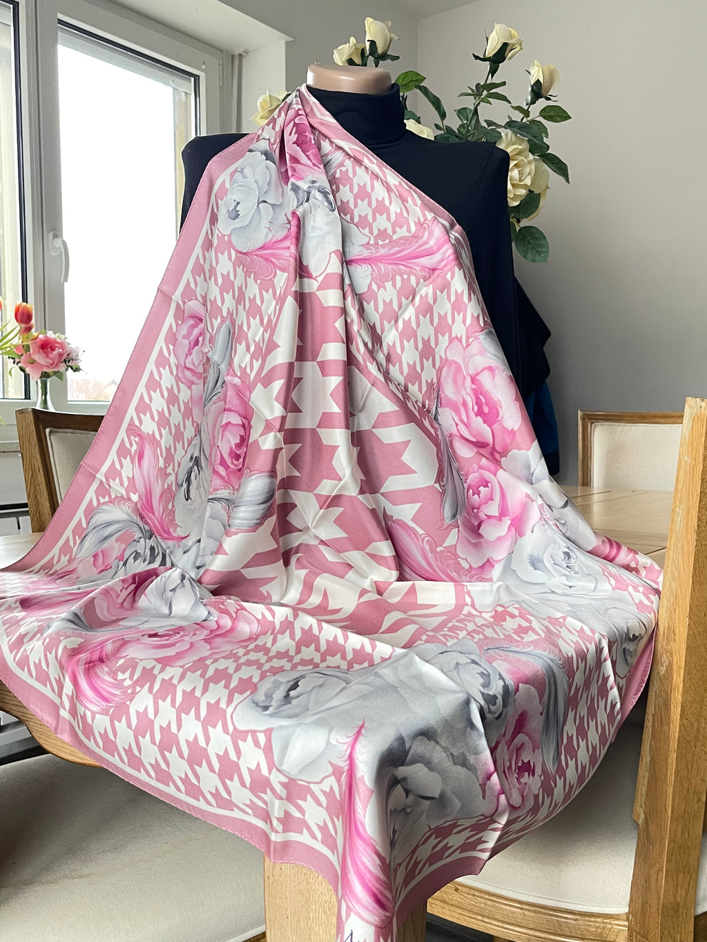 NINA RICCI carré schal foulard sjaal seide silk soie