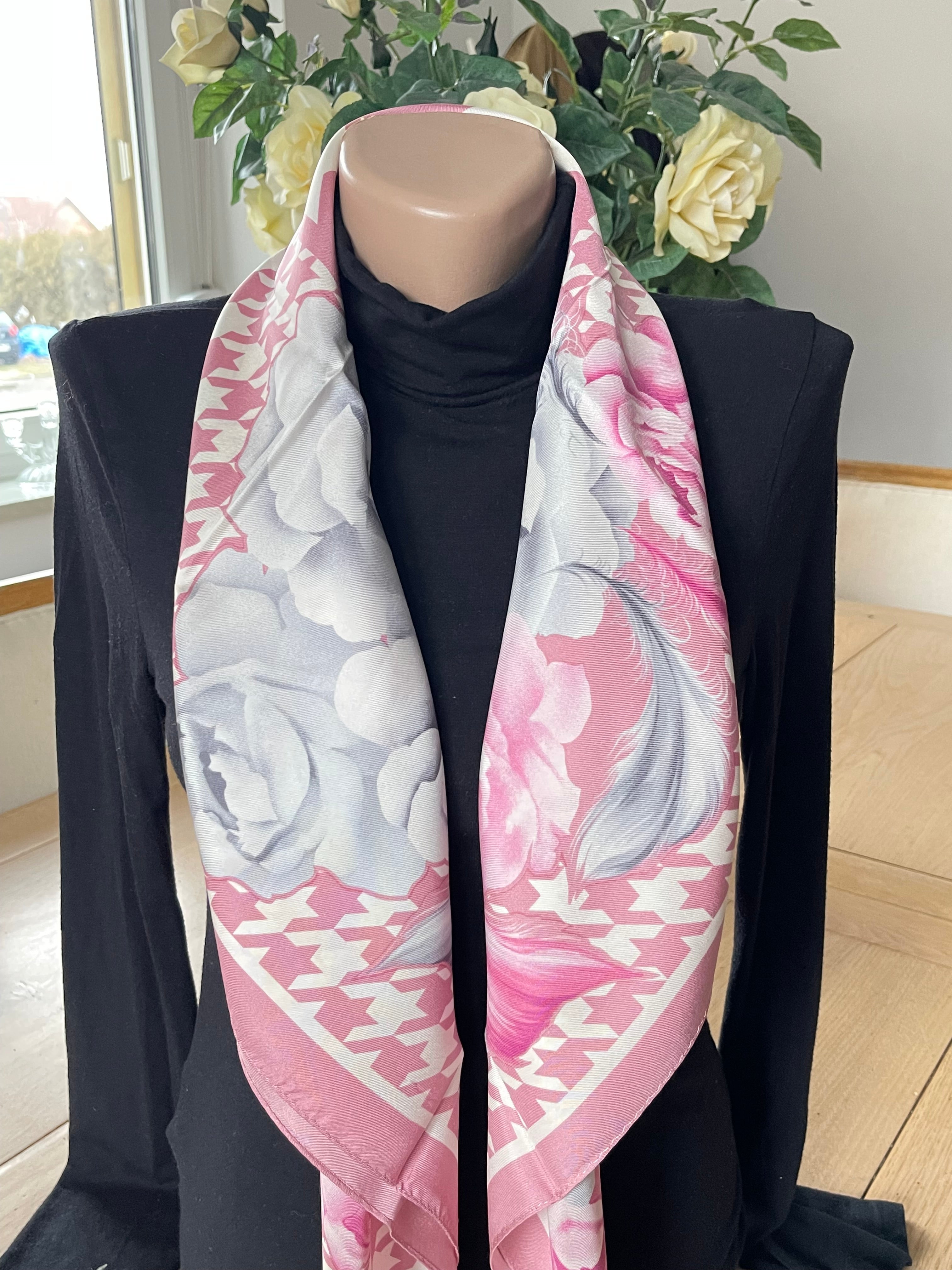NINA RICCI carré schal foulard sjaal seide silk soie