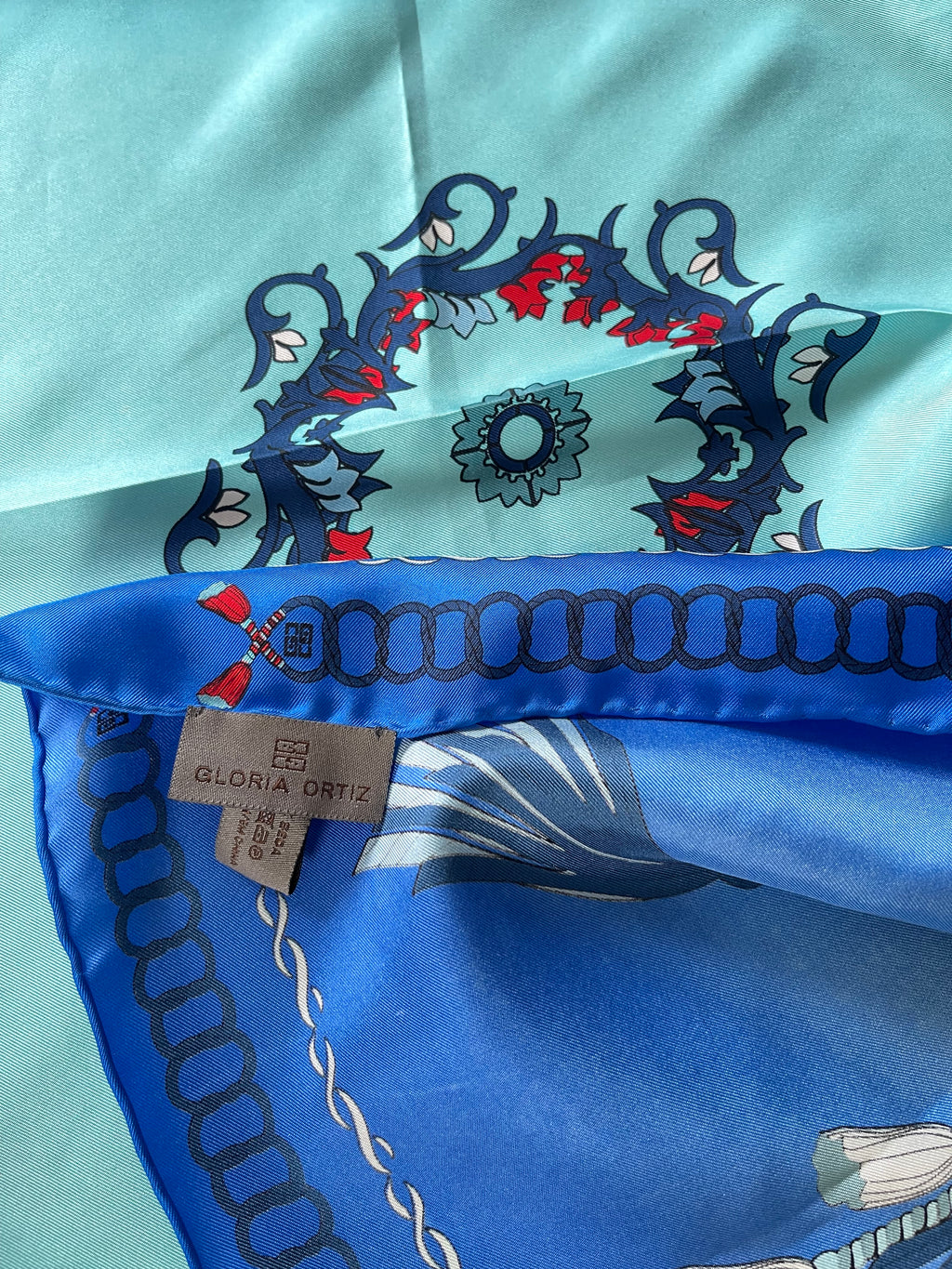 Gloria Ortiz carré foulard schal sjaal seide silk soie