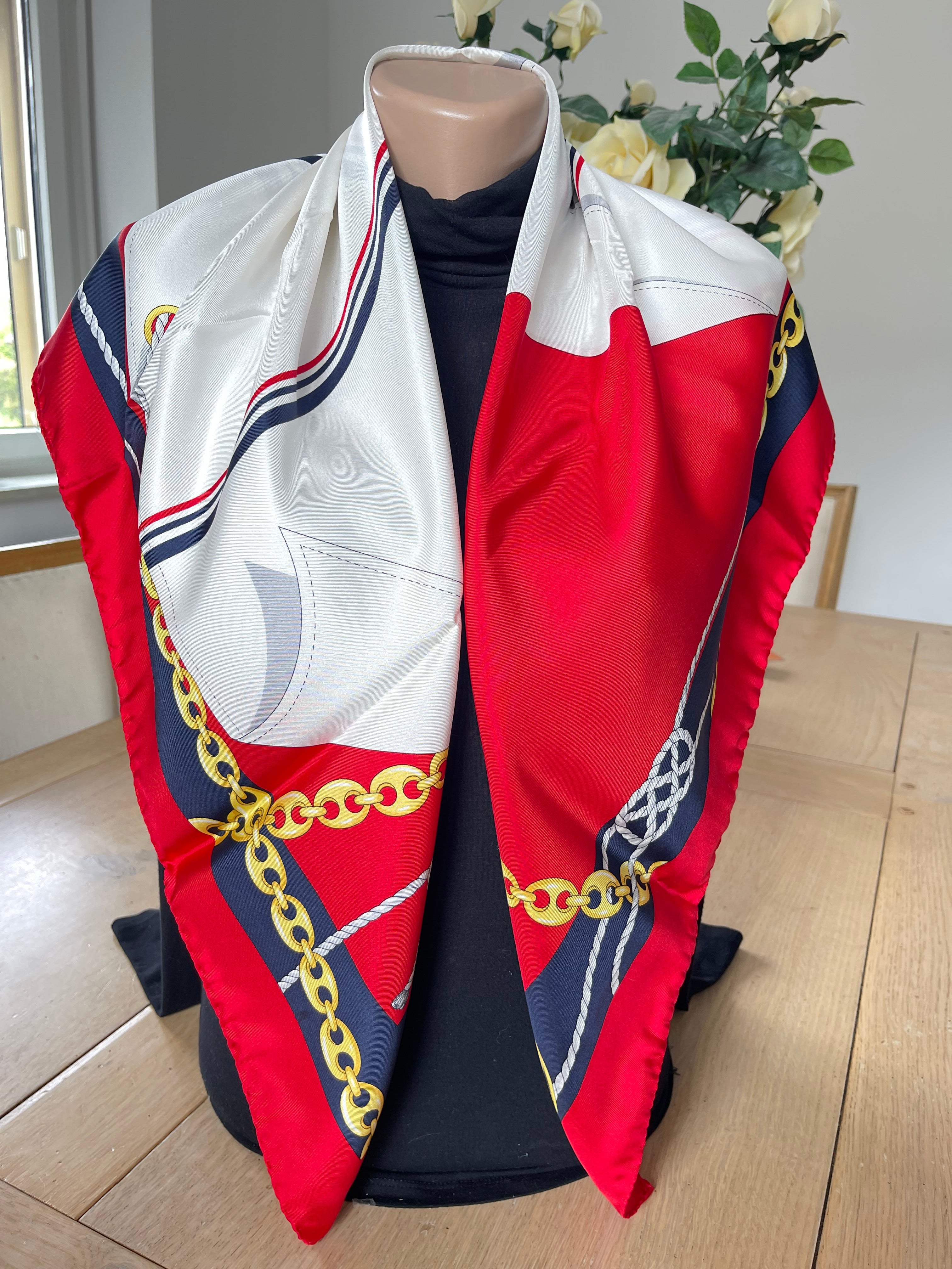 NAZARENO GABRIELLI foulard carré scarf schal sjaal seide soie silk