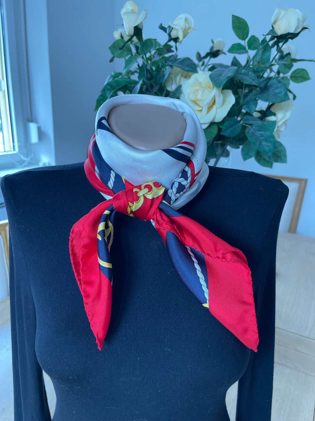 NAZARENO GABRIELLI foulard carré scarf schal sjaal seide soie silk