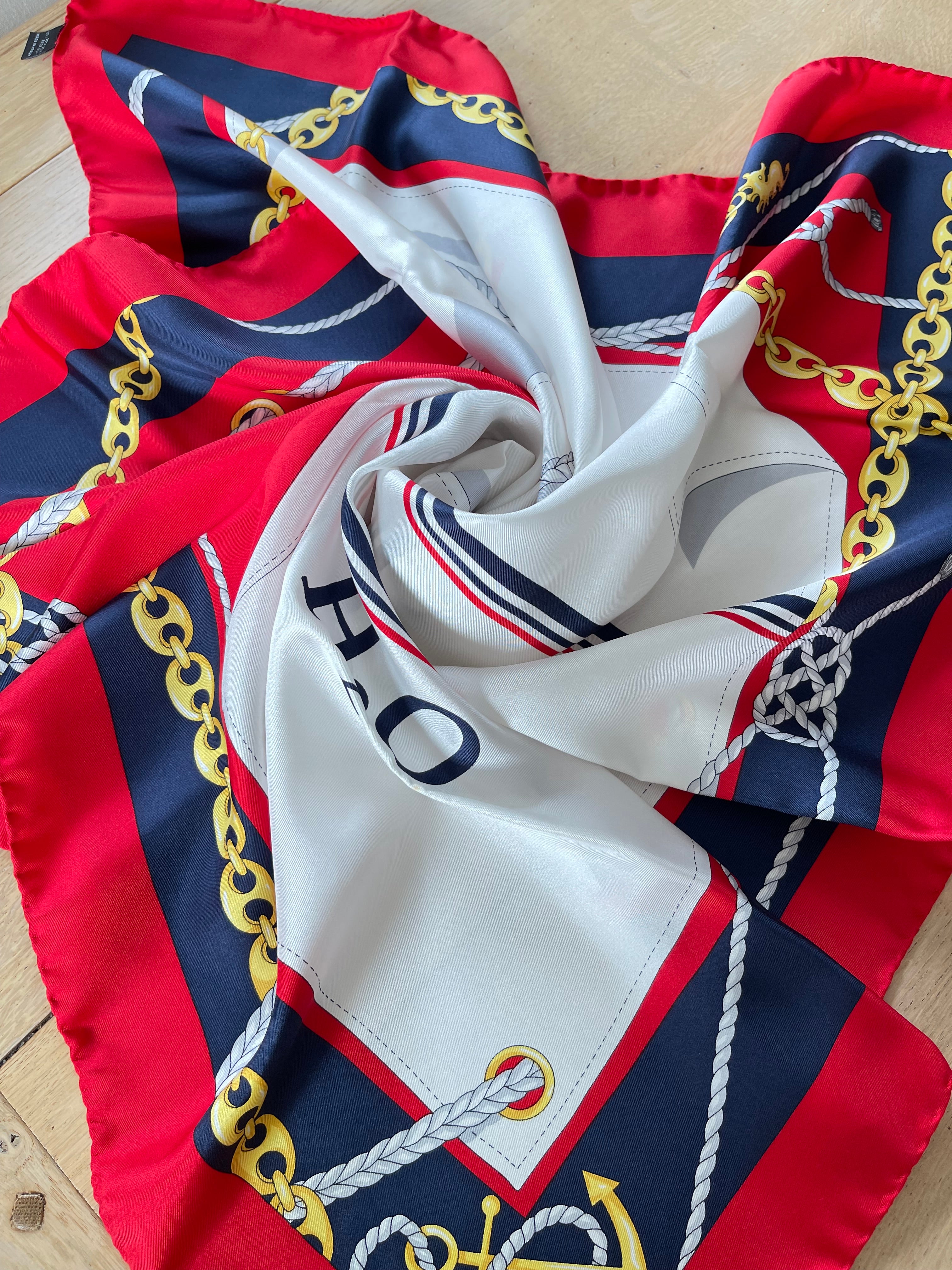 NAZARENO GABRIELLI foulard carré scarf schal sjaal seide soie silk