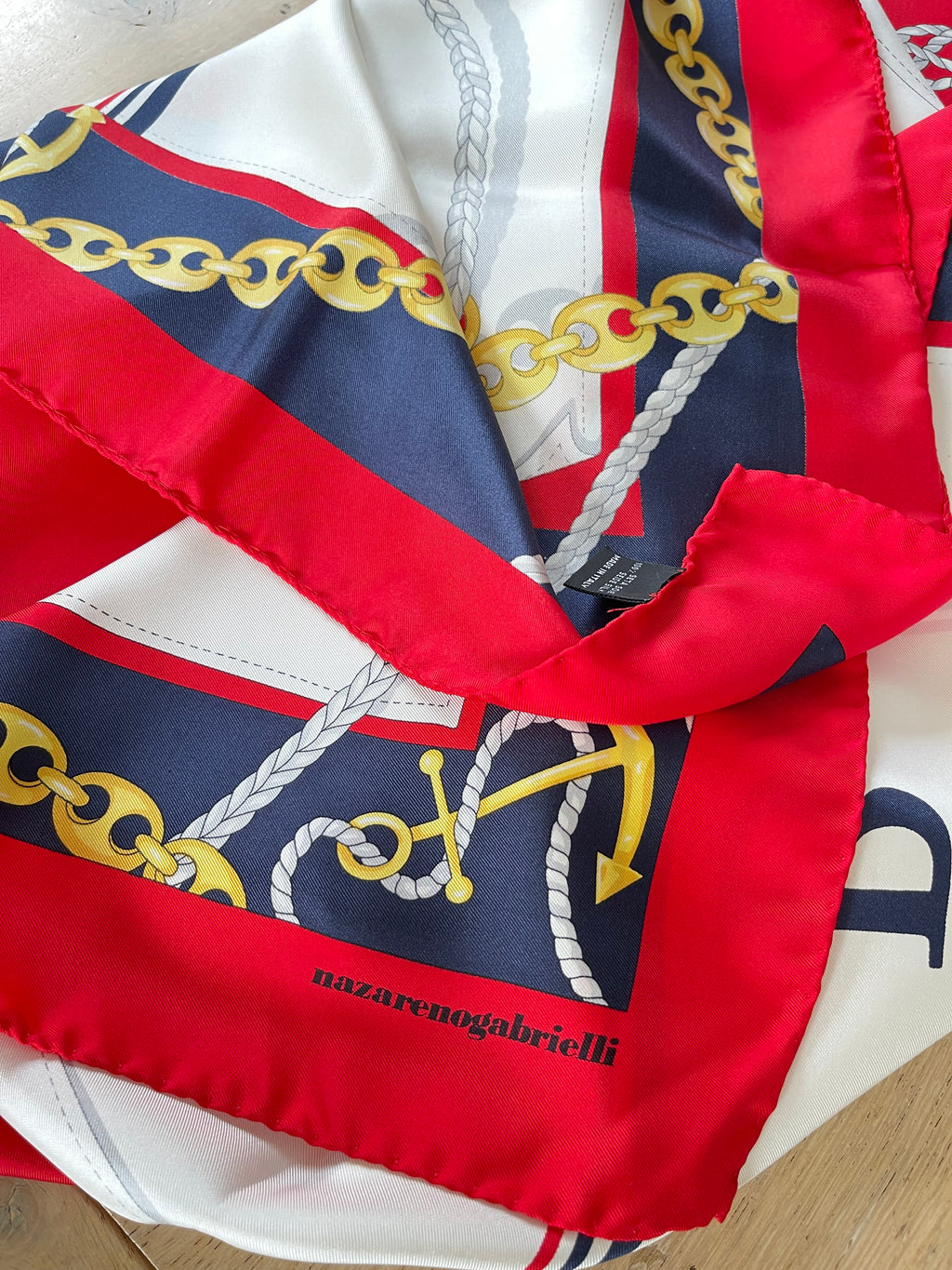NAZARENO GABRIELLI foulard carré scarf schal sjaal seide soie silk