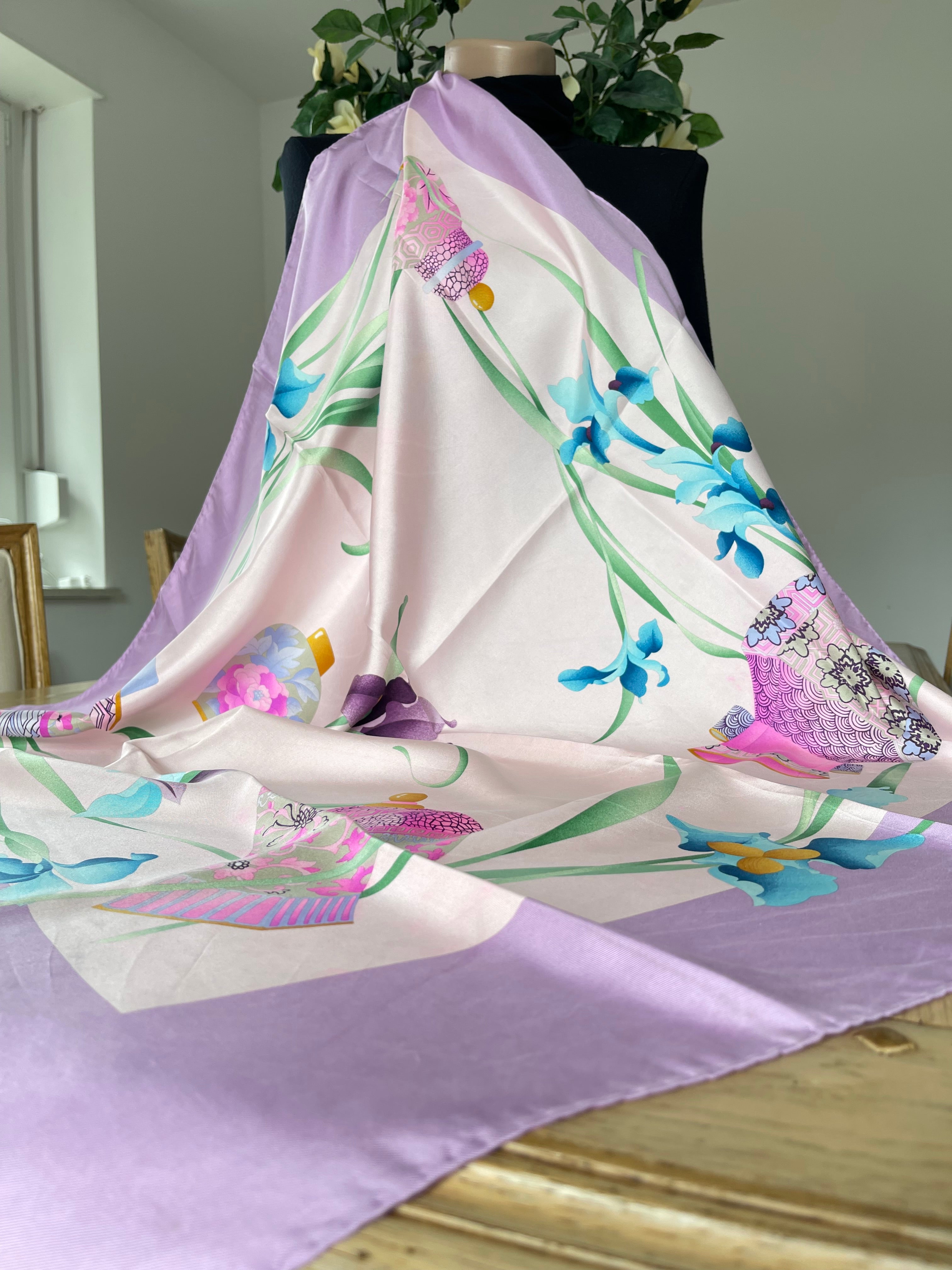 LEONARD foulard carré scarf schal sjaal seide soie silk seta