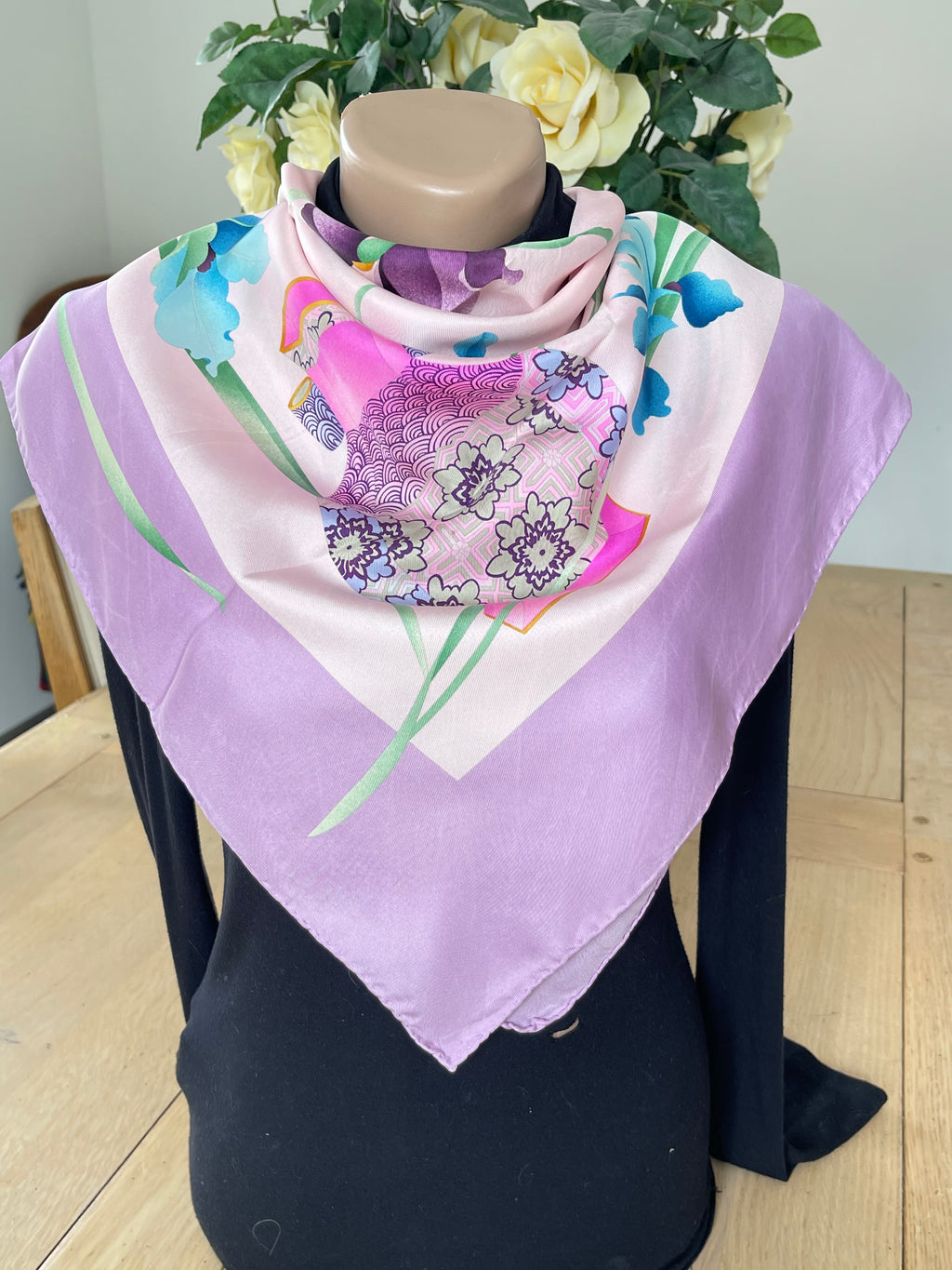 LEONARD foulard carré scarf schal sjaal seide soie silk seta
