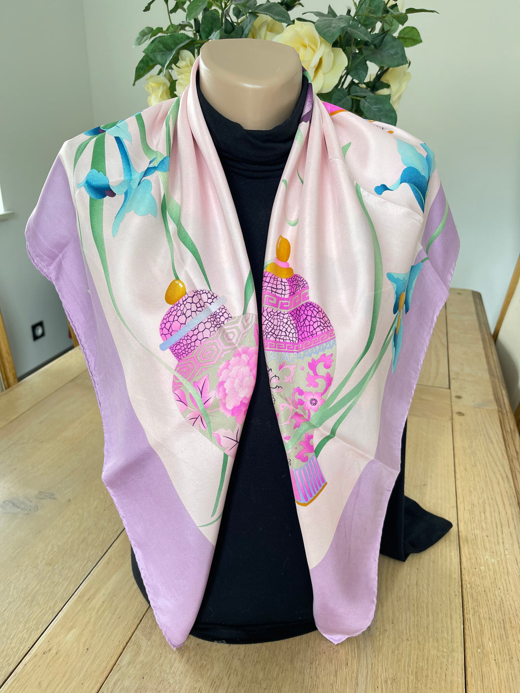 LEONARD foulard carré scarf schal sjaal seide soie silk seta