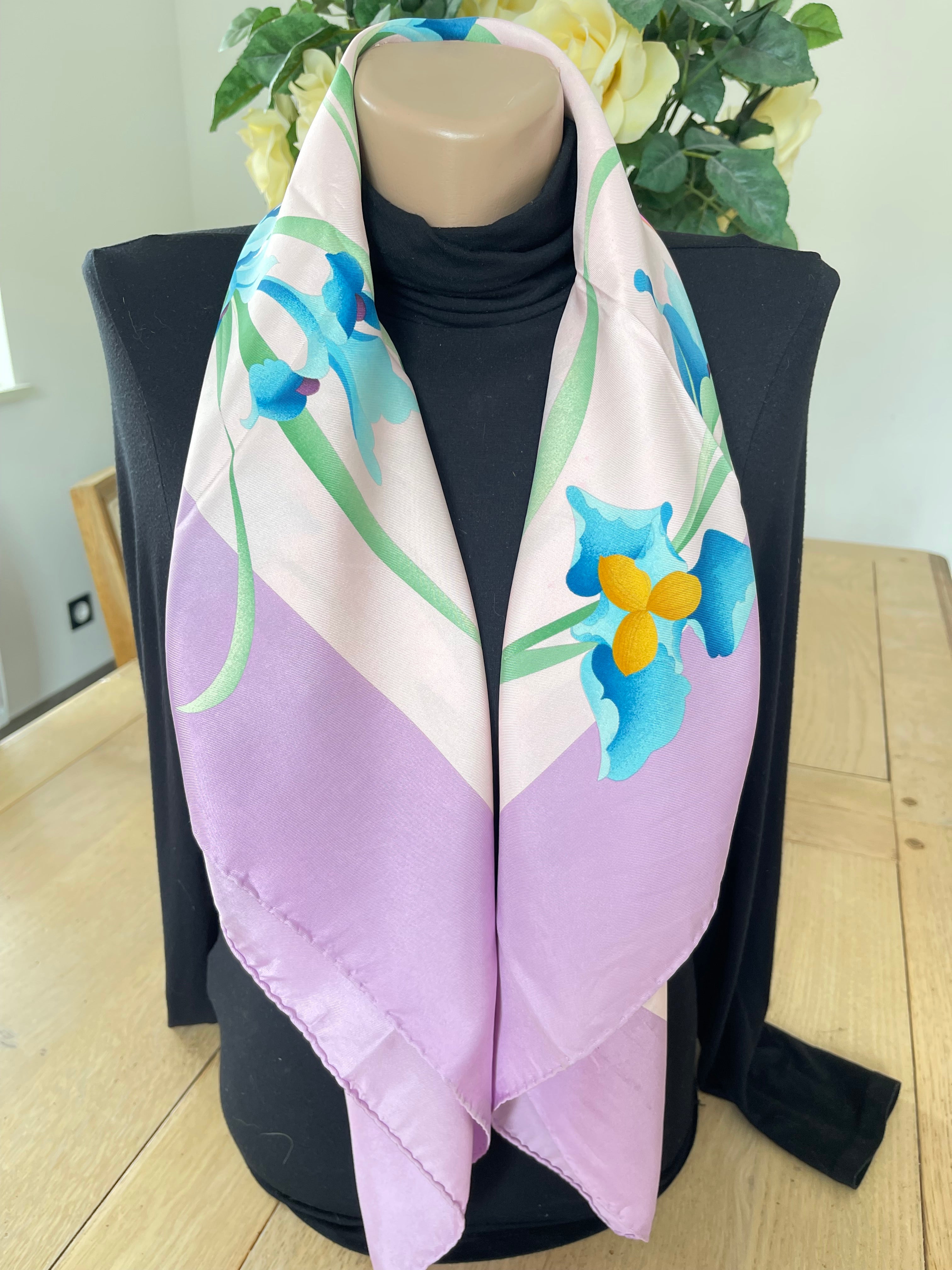 LEONARD foulard carré scarf schal sjaal seide soie silk seta