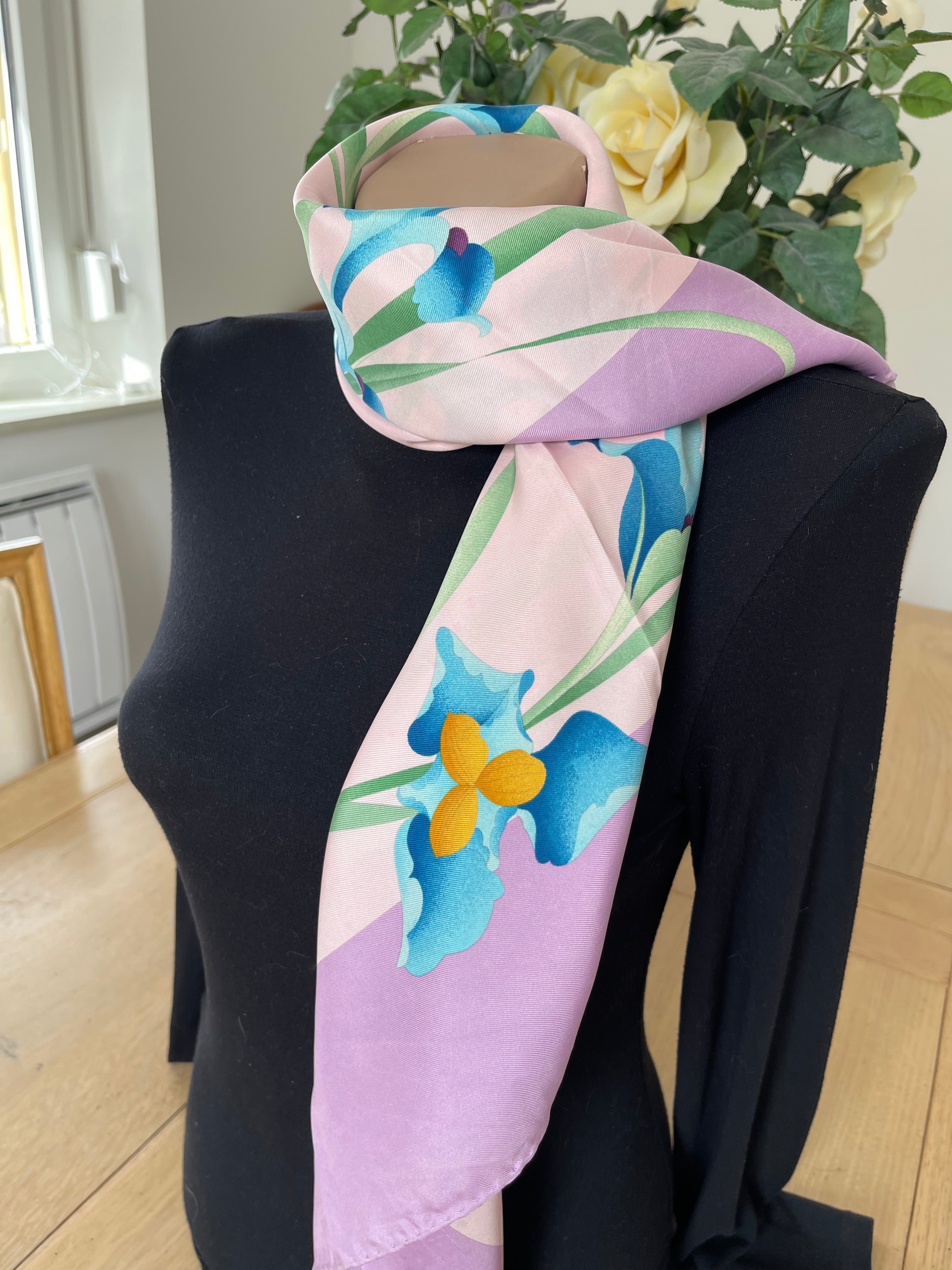 LEONARD foulard carré scarf schal sjaal seide soie silk seta