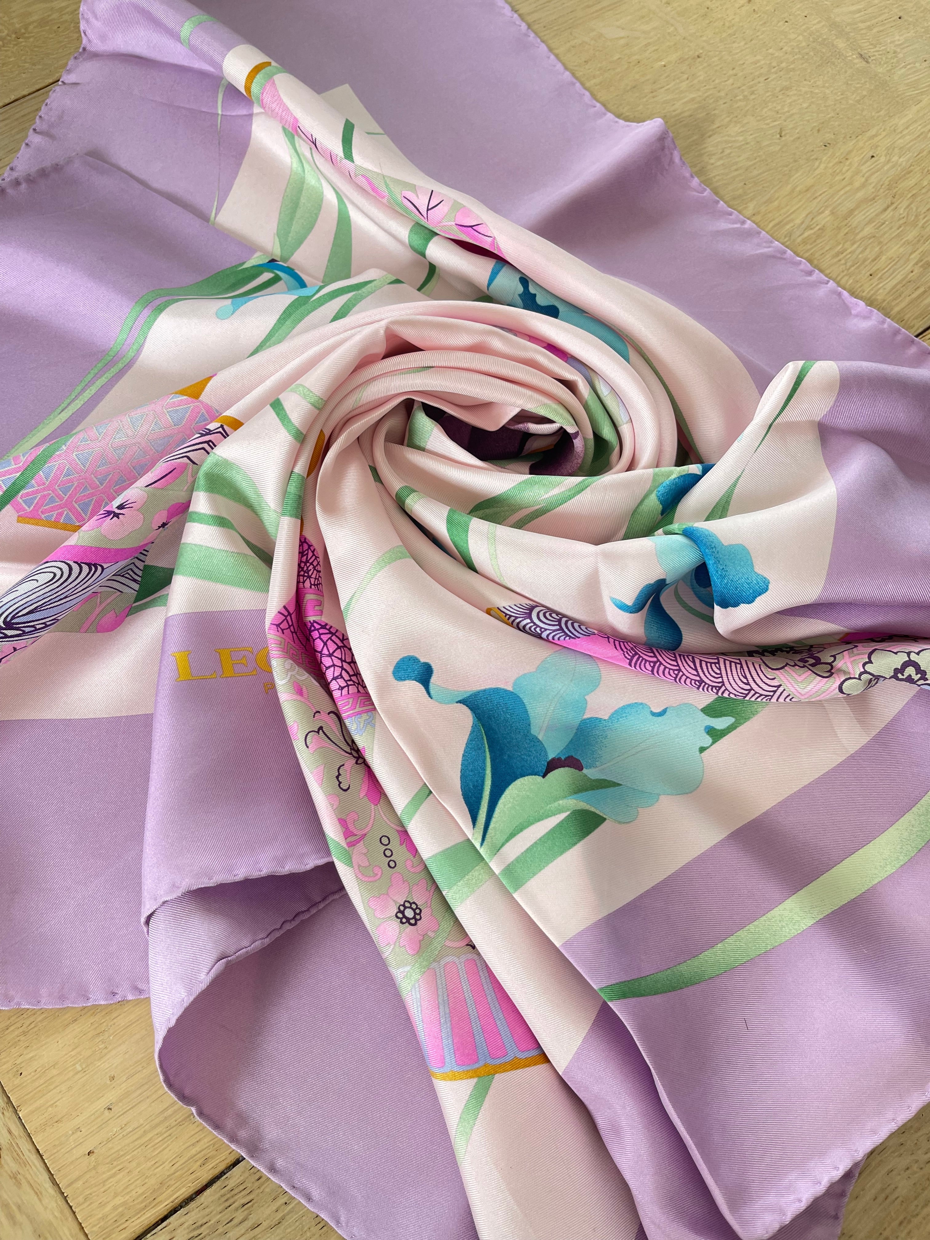 LEONARD foulard carré scarf schal sjaal seide soie silk seta