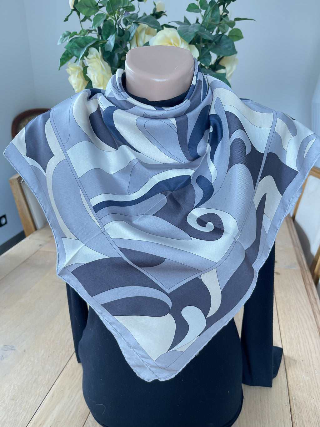 Foulard carré schal sjaal silk seide soie