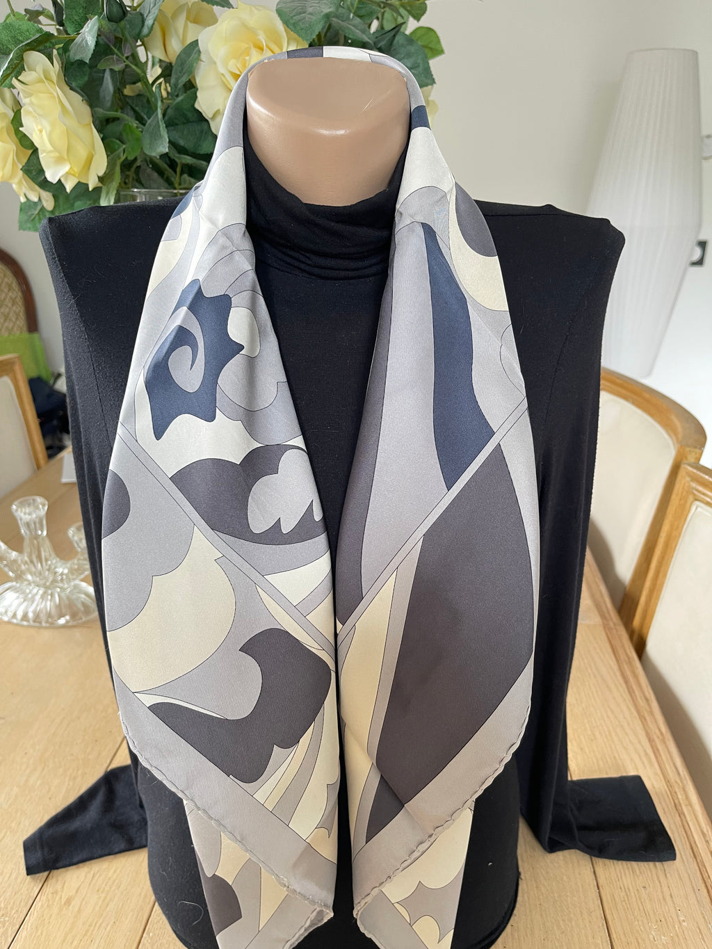 Foulard carré schal sjaal silk seide soie