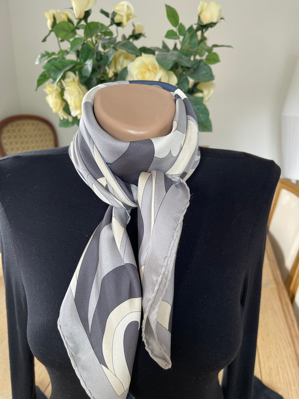 Foulard carré schal sjaal silk seide soie