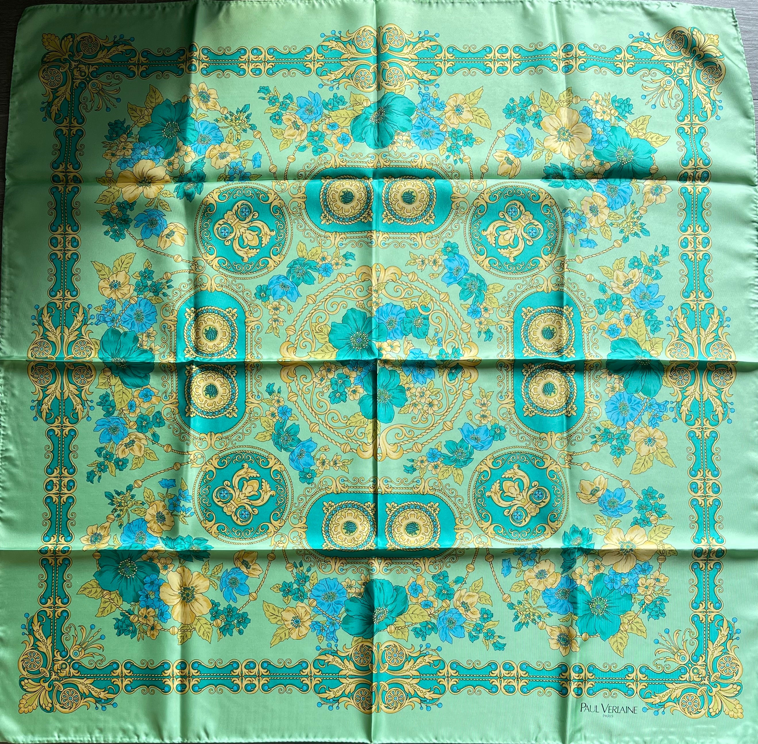 Paul Verlaine carré foulard schal sjaal seide silk soie
