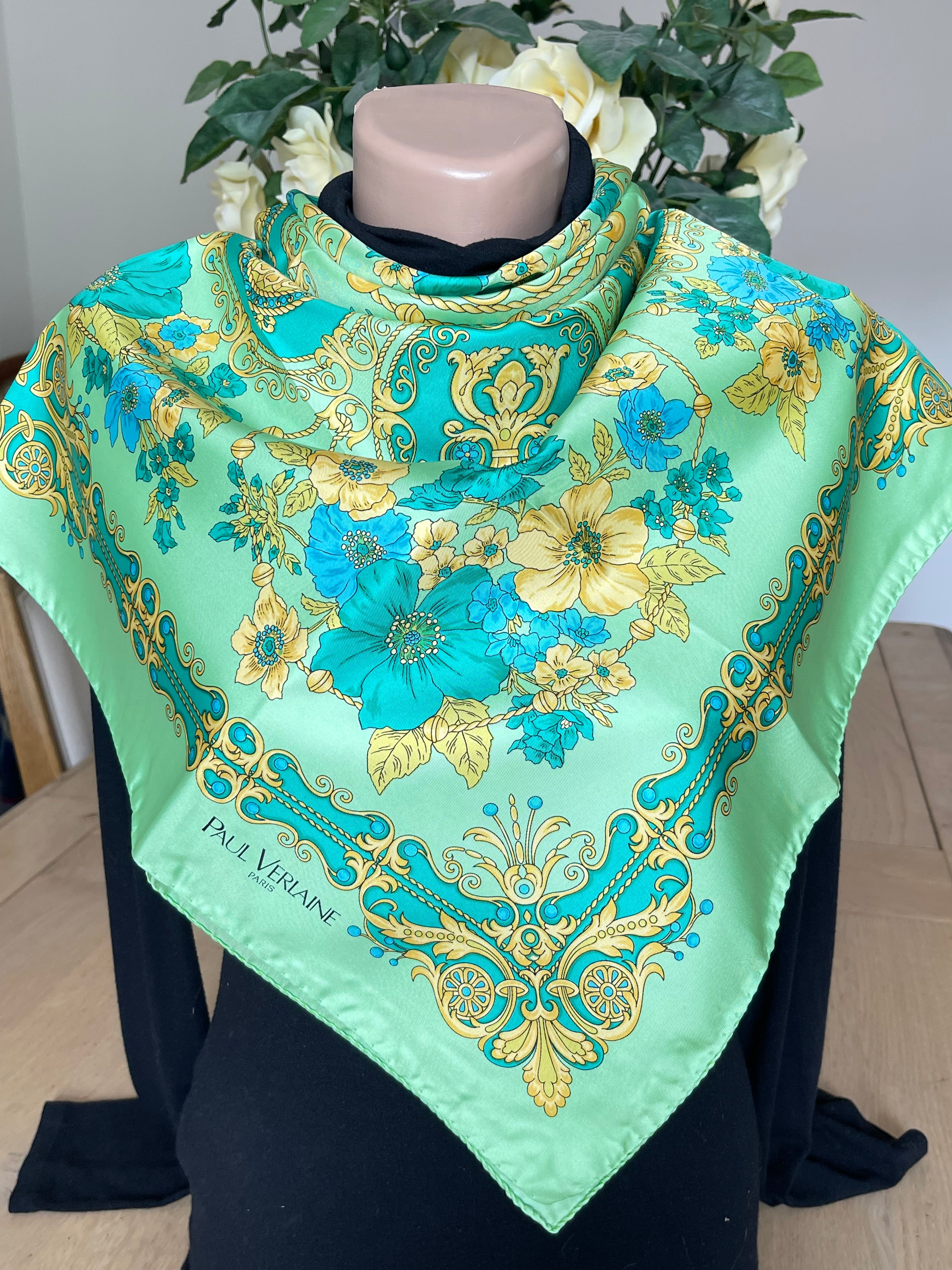 Paul Verlaine carré foulard schal sjaal seide silk soie