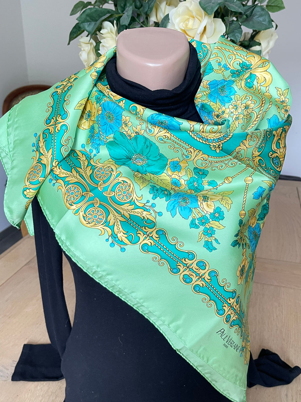 Paul Verlaine carré foulard schal sjaal seide silk soie