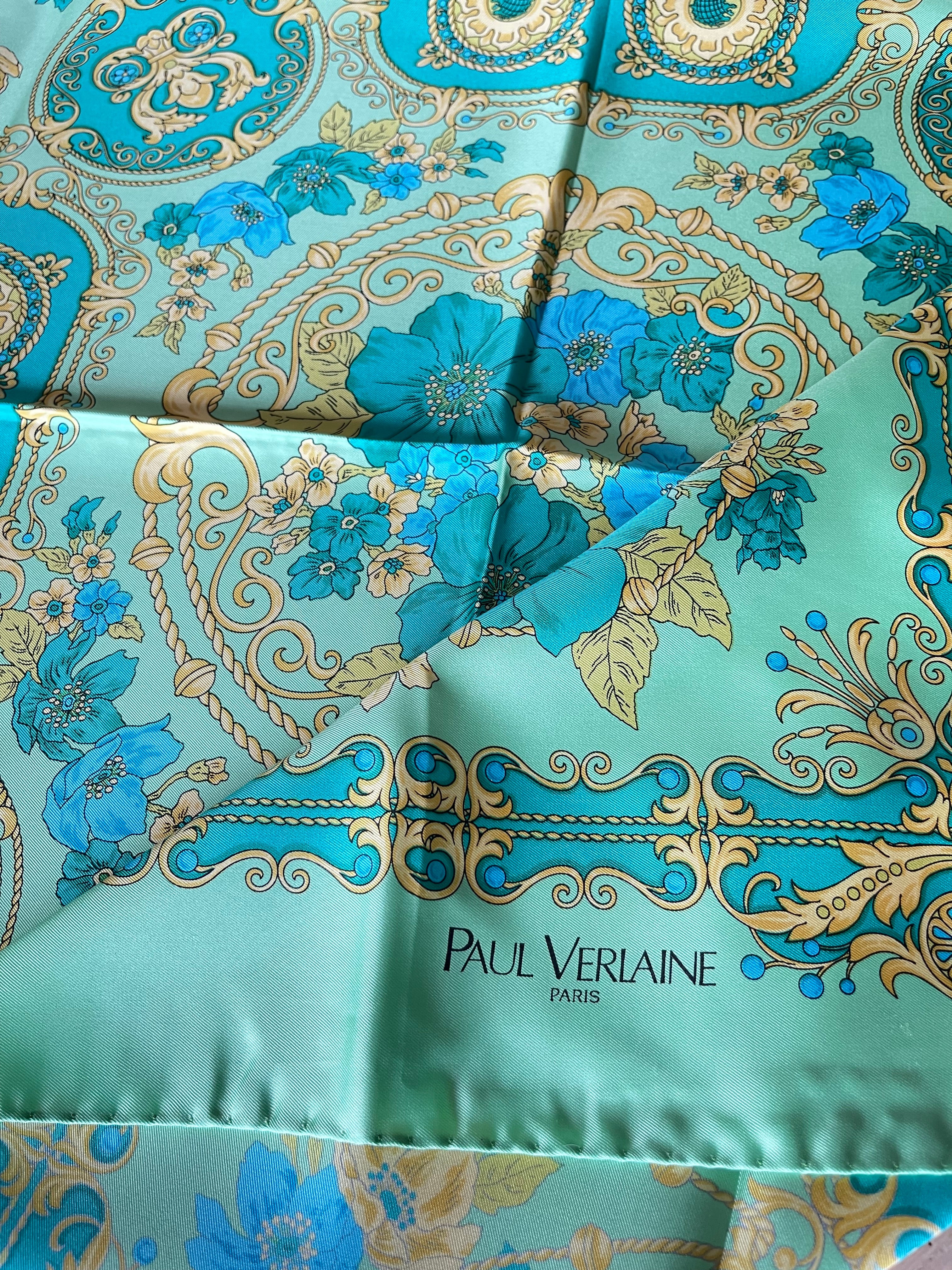 Paul Verlaine carré foulard schal sjaal seide silk soie