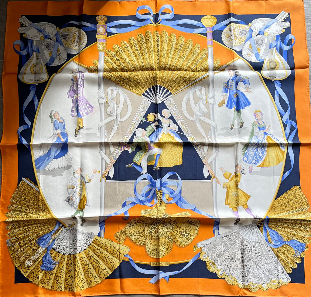 R di RATTI foulard carré schal sjaal seide soie silk