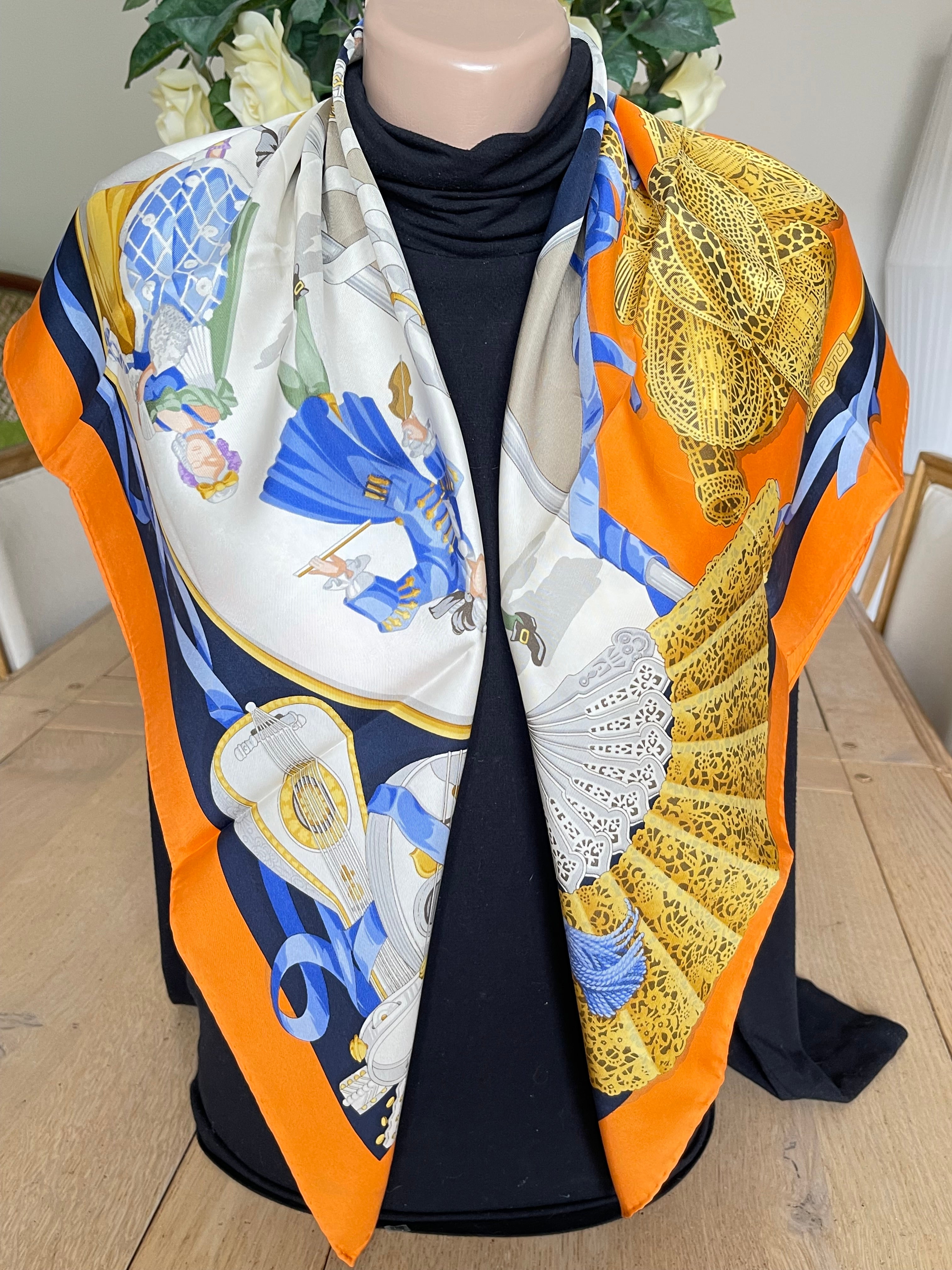 R di RATTI foulard carré schal sjaal seide soie silk