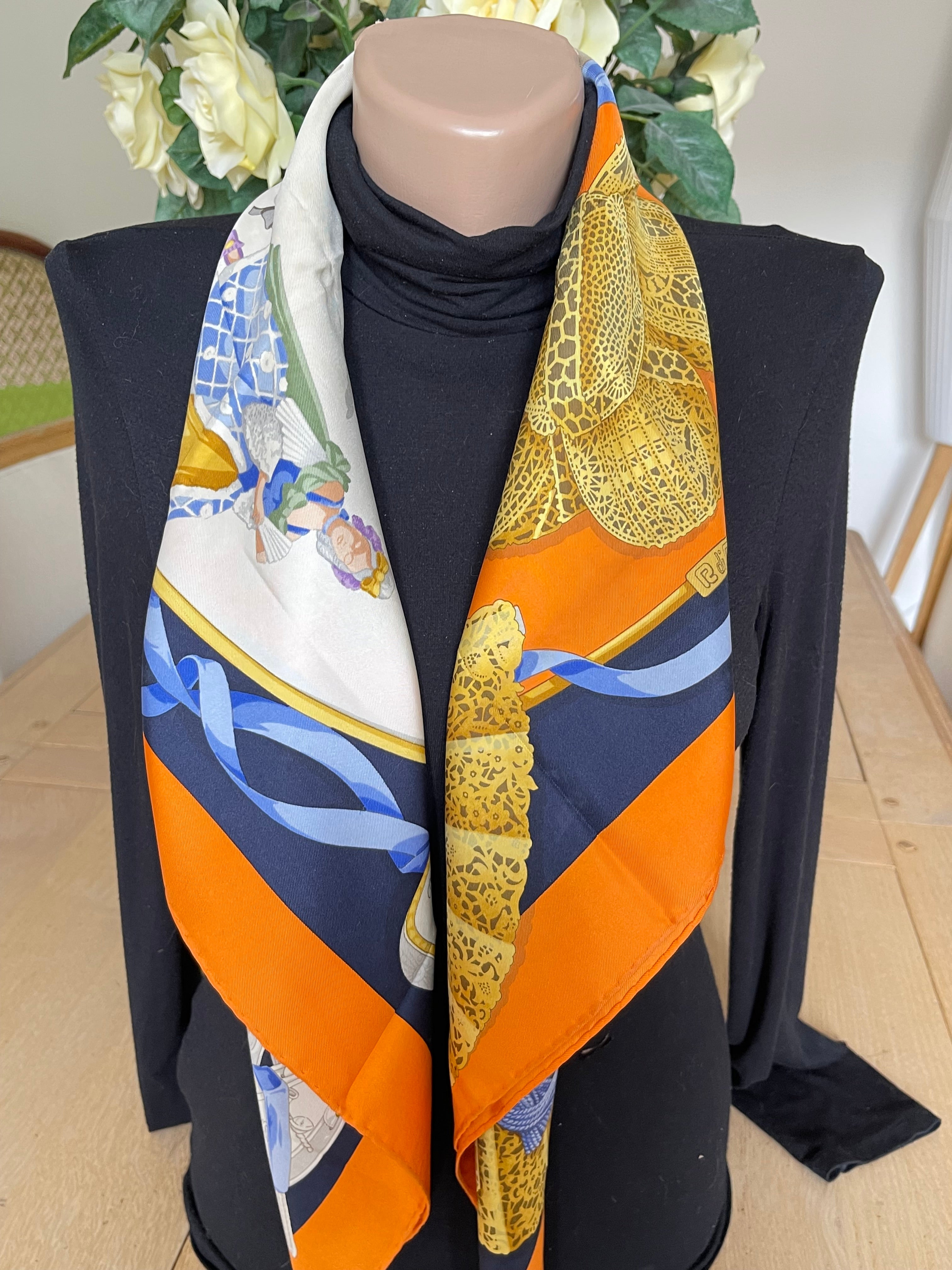 R di RATTI foulard carré schal sjaal seide soie silk