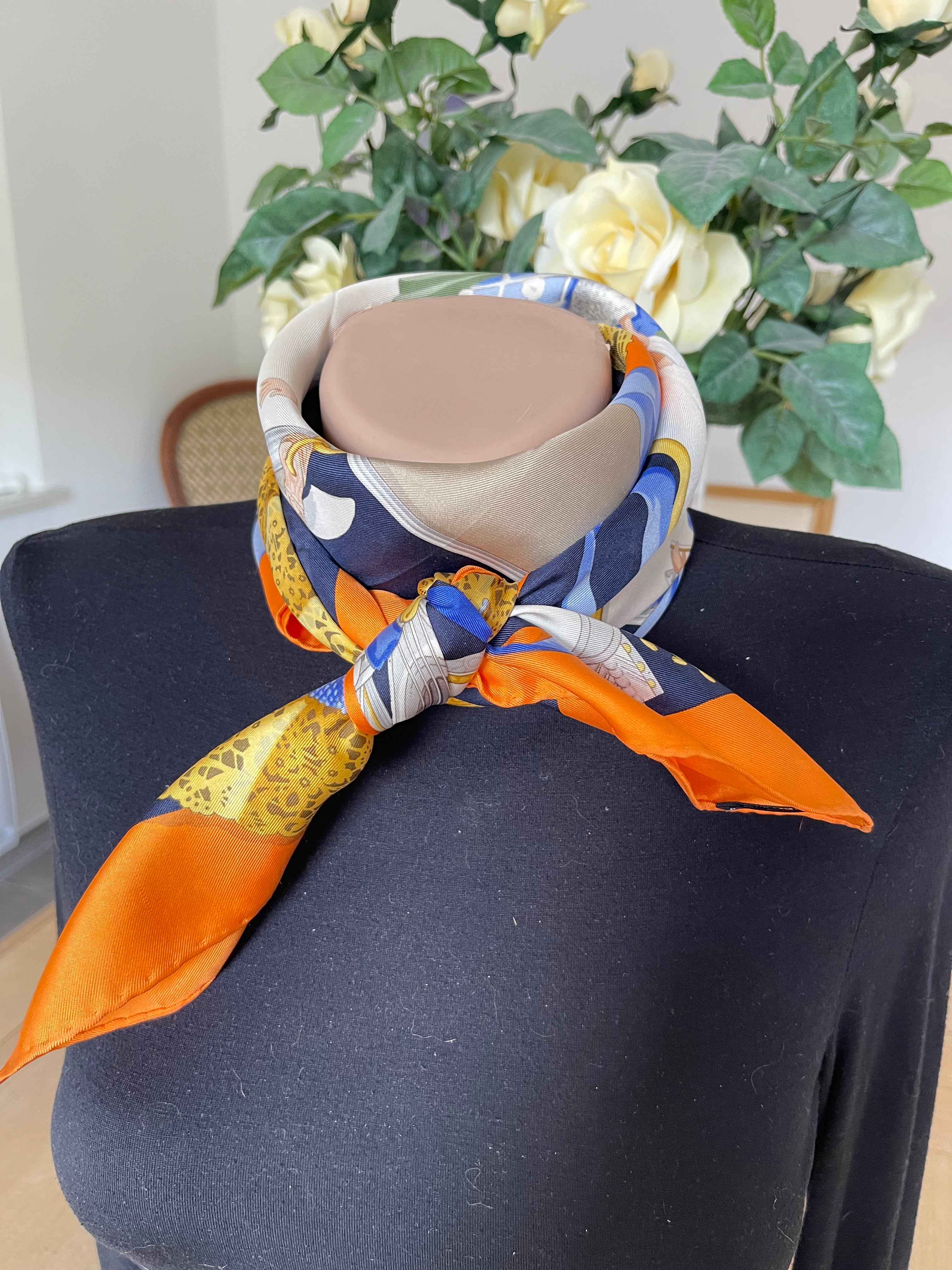 R di RATTI foulard carré schal sjaal seide soie silk