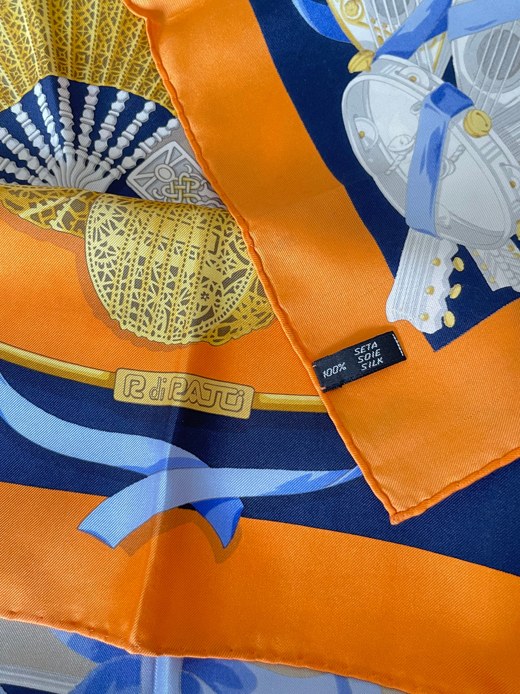 R di RATTI foulard carré schal sjaal seide soie silk