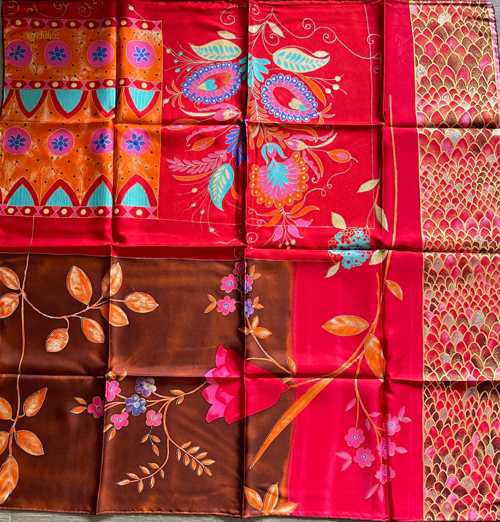 Torrente carré foulard schal sjaal seide silk soie