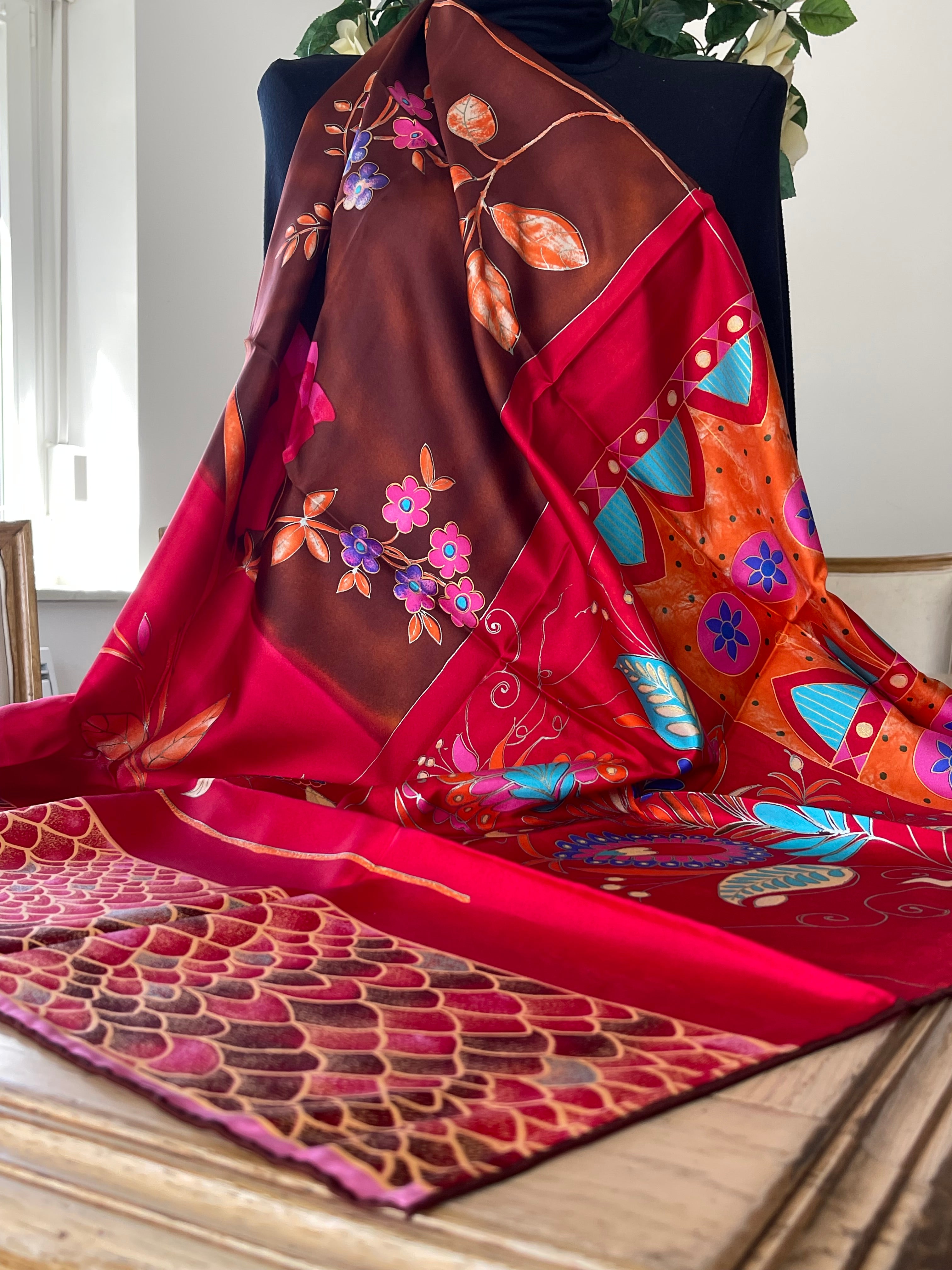 Torrente carré foulard schal sjaal seide silk soie