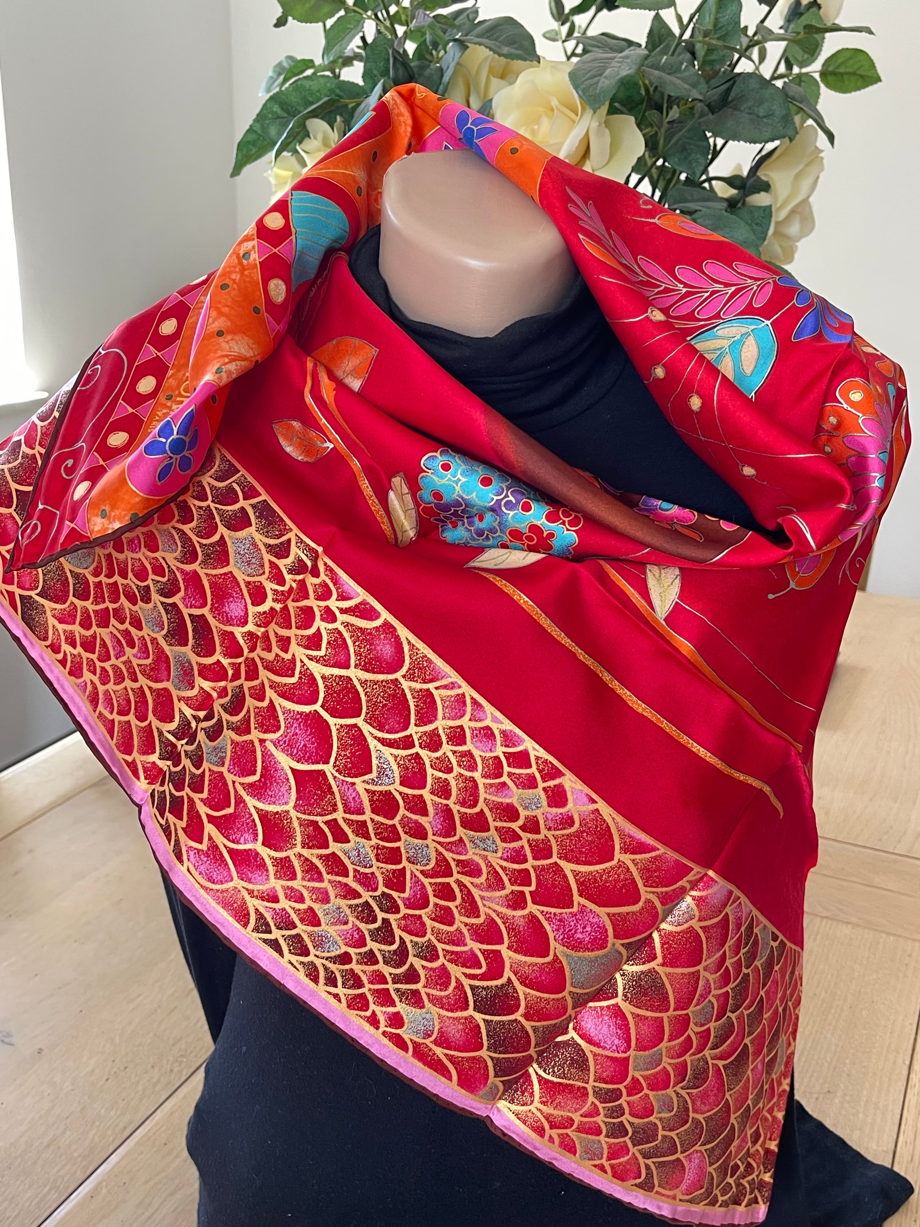 Torrente carré foulard schal sjaal seide silk soie