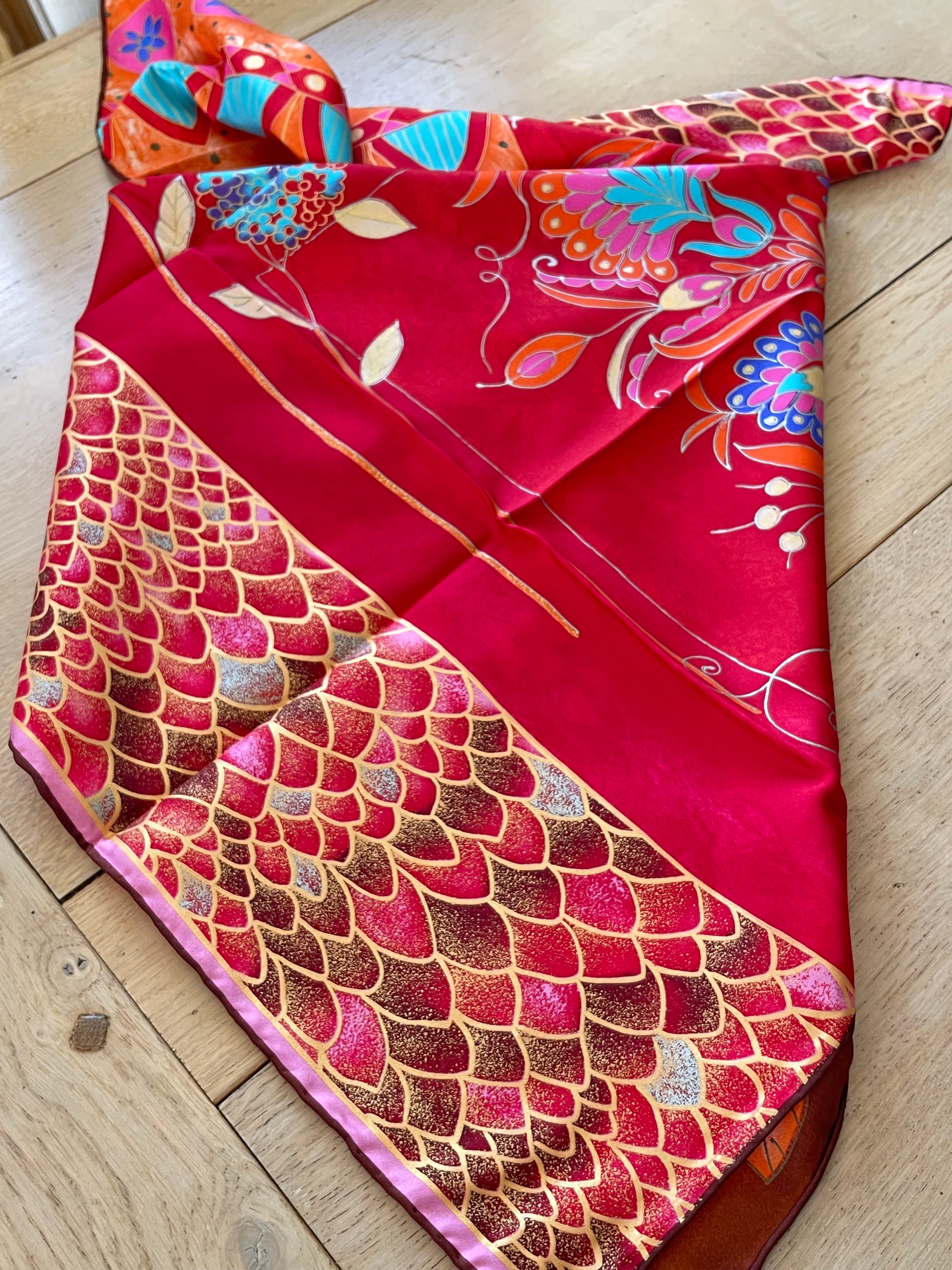Torrente carré foulard schal sjaal seide silk soie