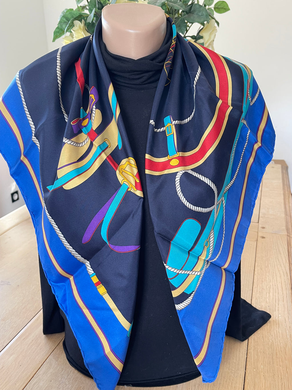 CELINE foulard carré schal sjaal seide silk soie