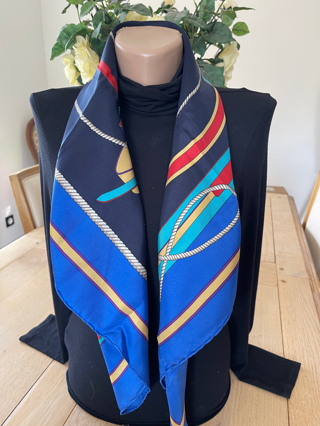 CELINE foulard carré schal sjaal seide silk soie