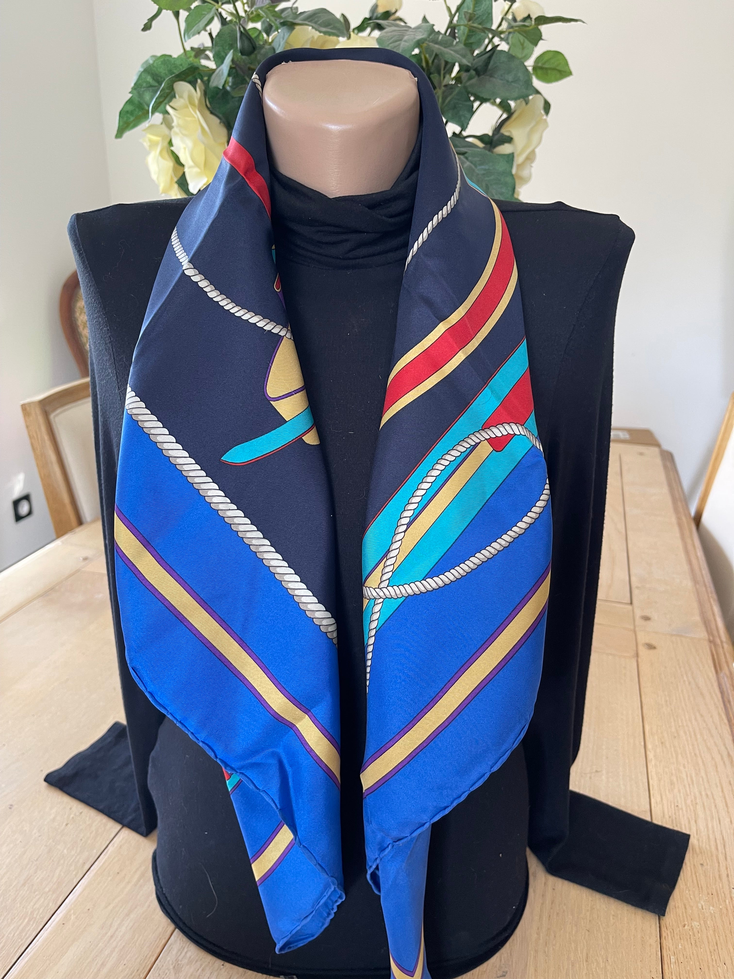 CELINE foulard carré schal sjaal seide silk soie