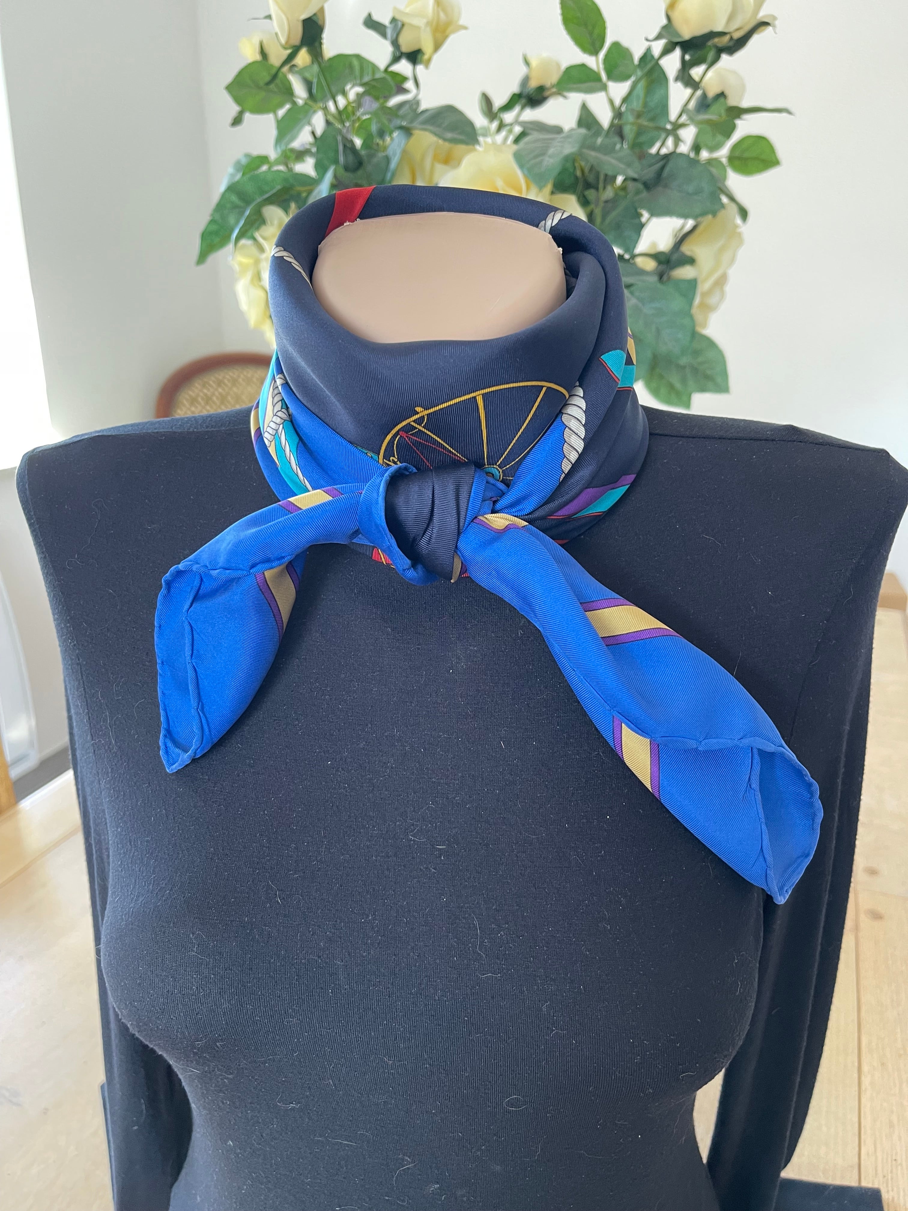 CELINE foulard carré schal sjaal seide silk soie