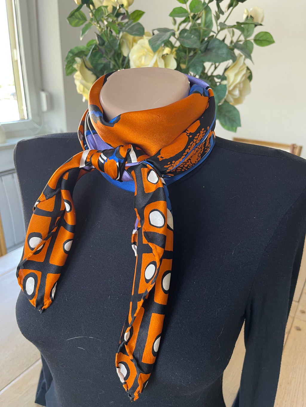 UNGARO foulard carré schal sjaal seide silk soie