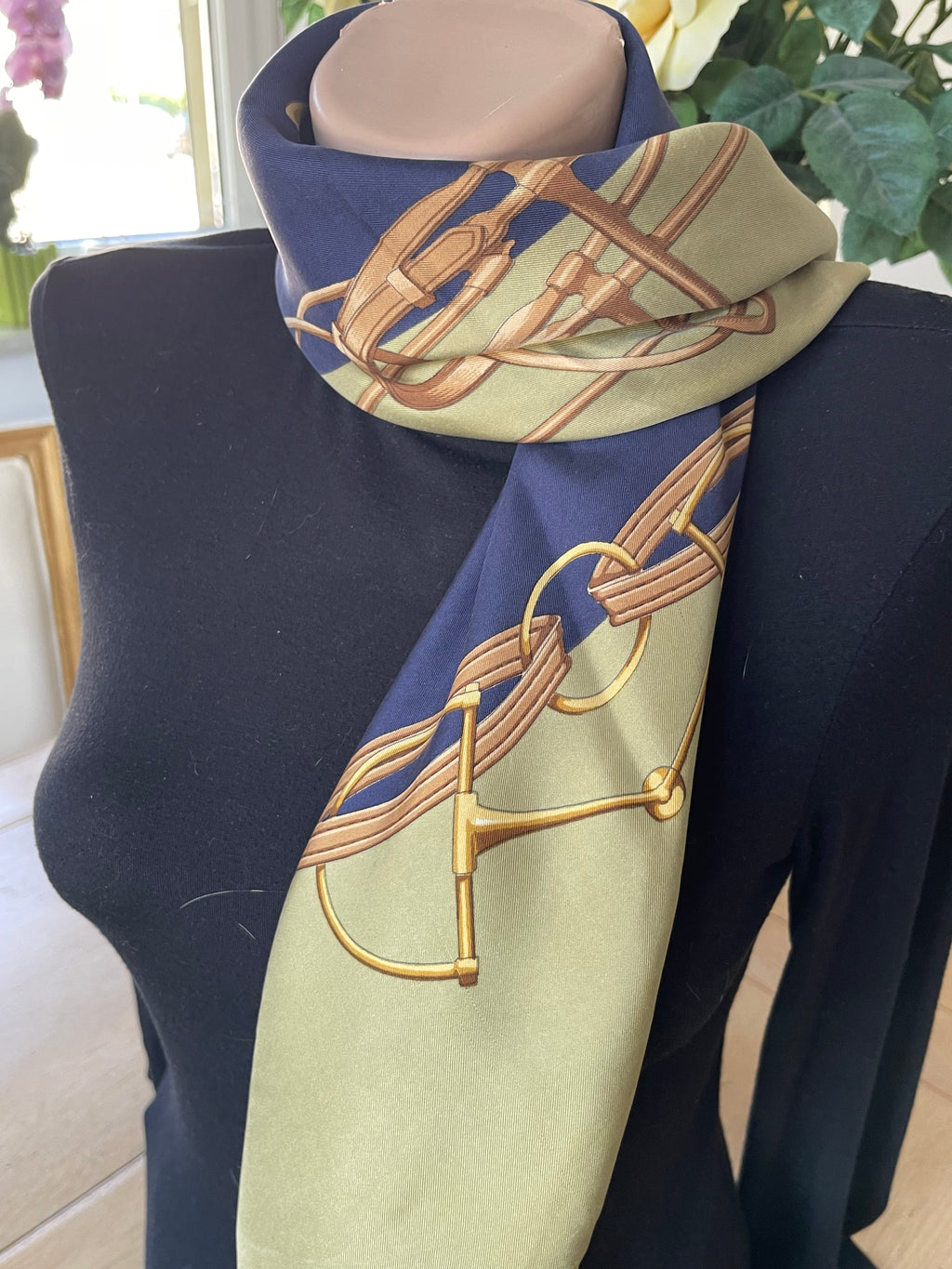 DANIEL LA FORET foulard carré scarf seide soie silk