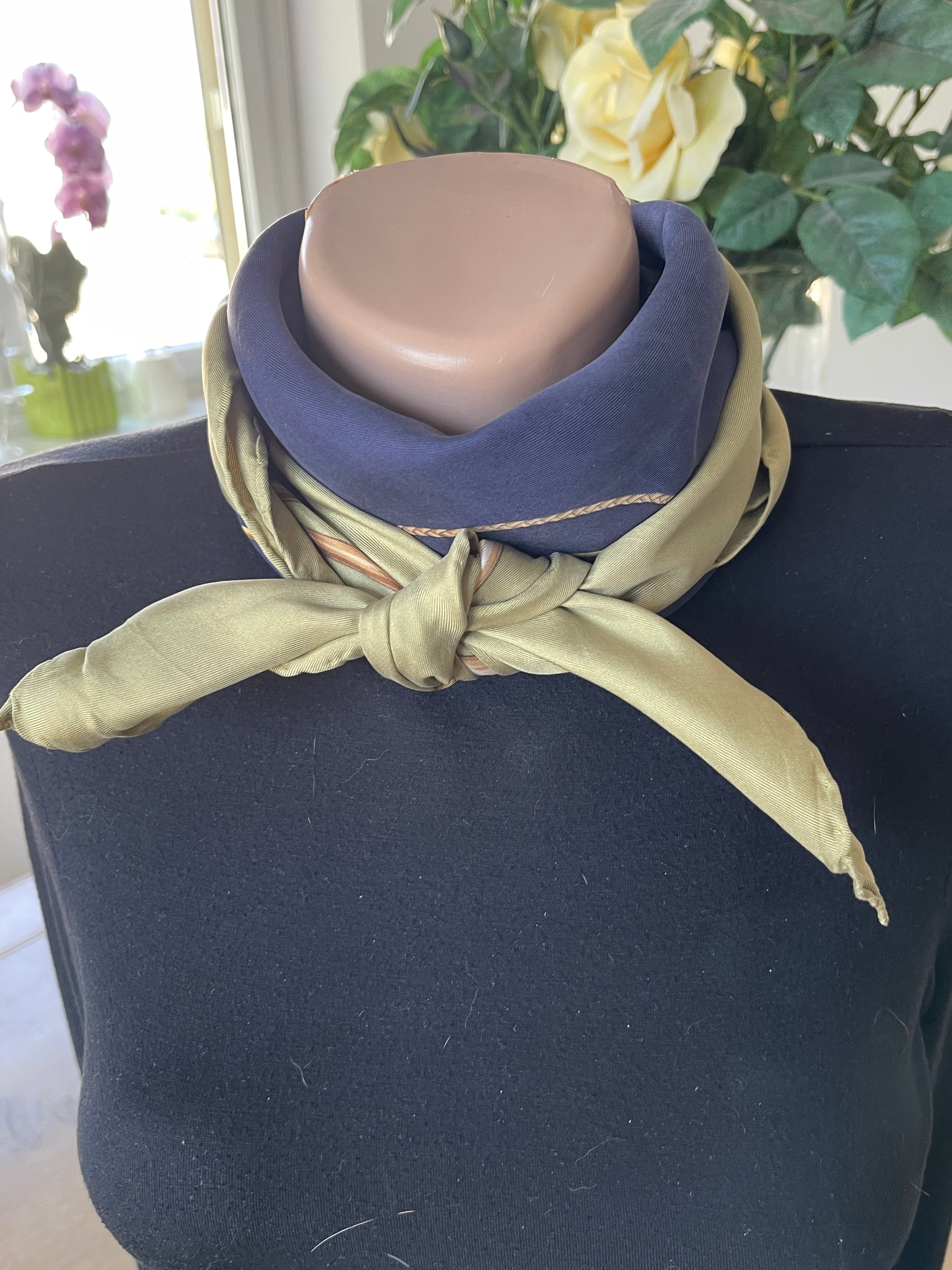 DANIEL LA FORET foulard carré scarf seide soie silk