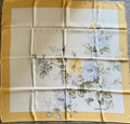 DANIEL LA FORET carré foulard scarf schal sjaal seide soie silk