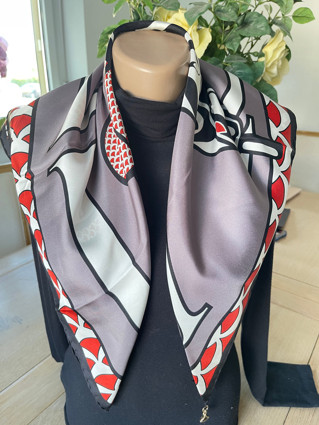 BULGARY carré scarf foulard schal sjaal seide silk soie