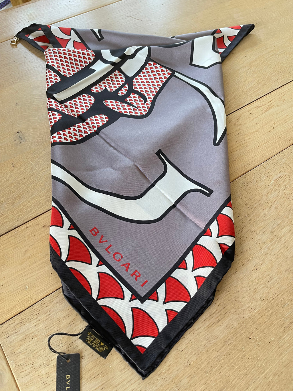 BULGARY carré scarf foulard schal sjaal seide silk soie