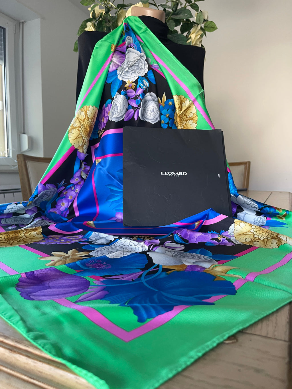 LEONARD foulard carré schal sjaal seide soie silk