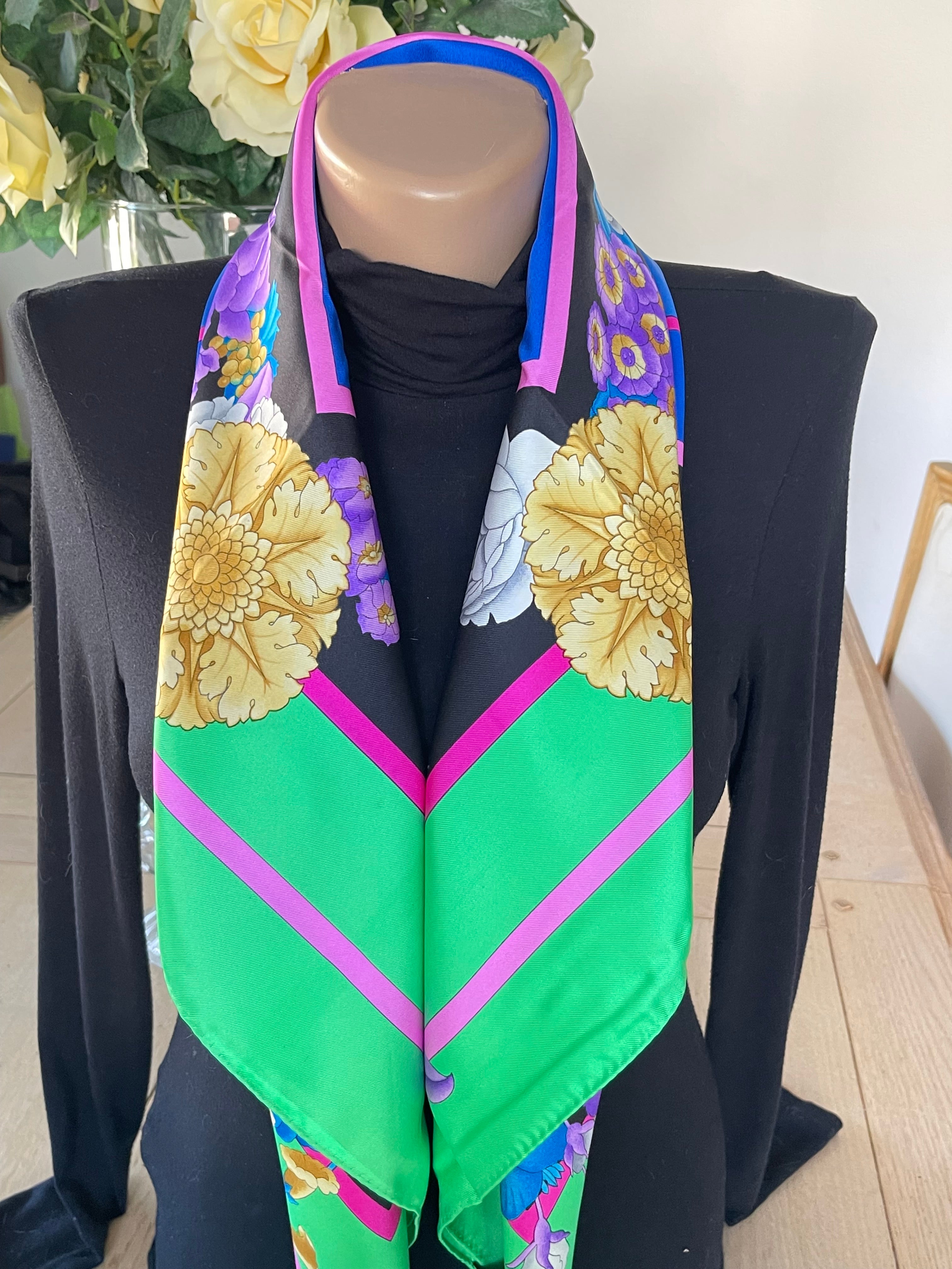 LEONARD foulard carré schal sjaal seide soie silk