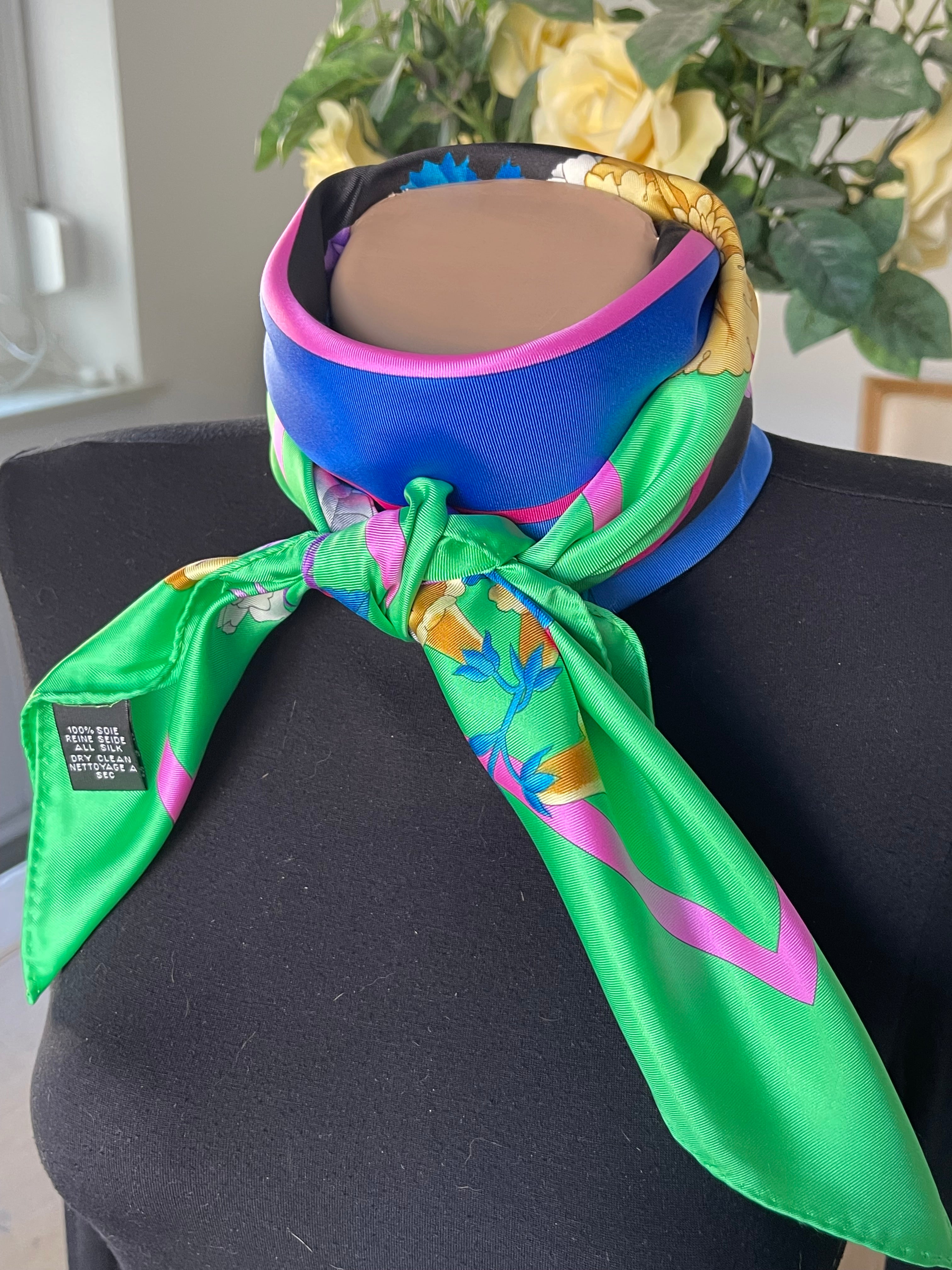 LEONARD foulard carré schal sjaal seide soie silk