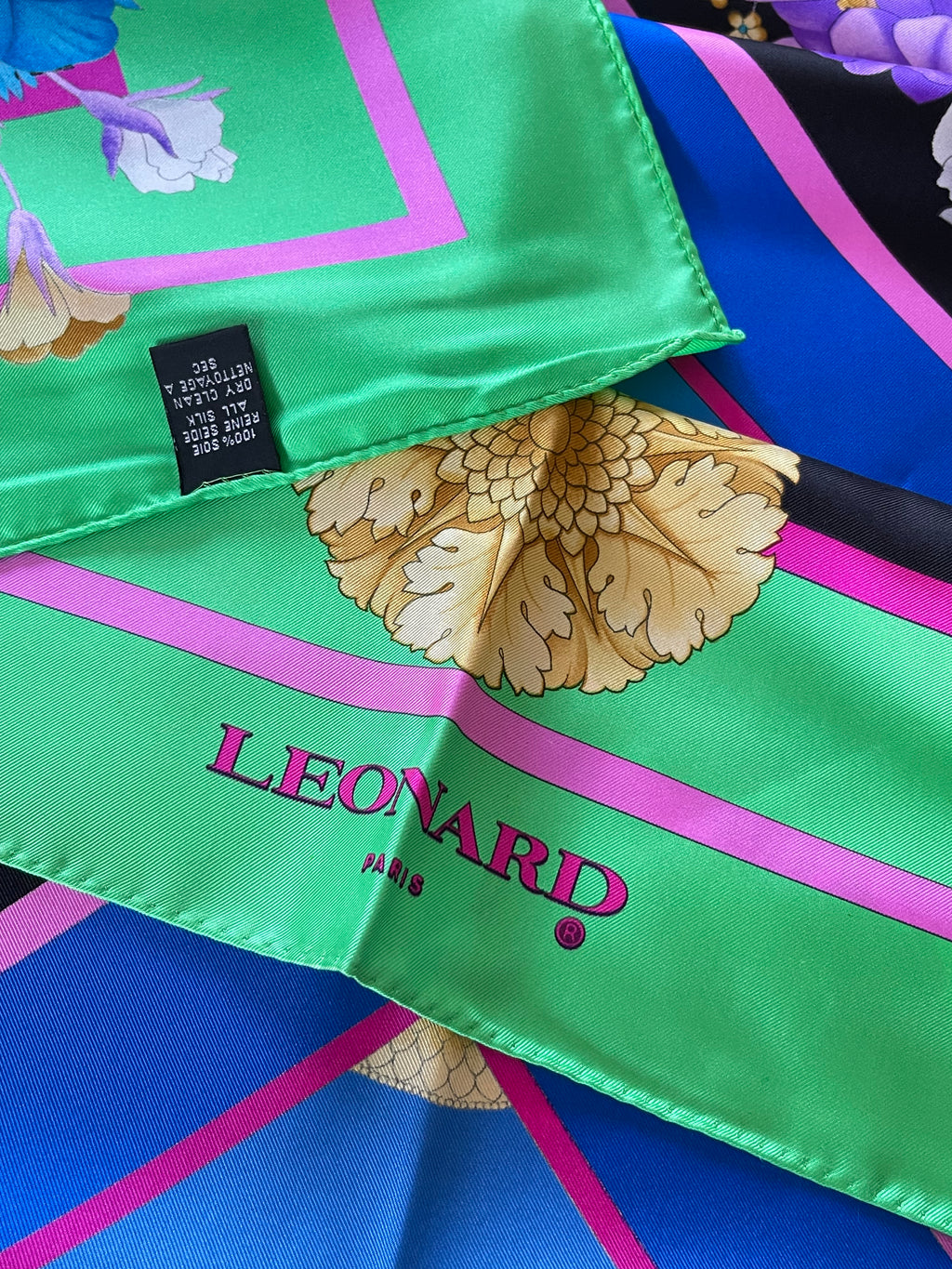 LEONARD foulard carré schal sjaal seide soie silk