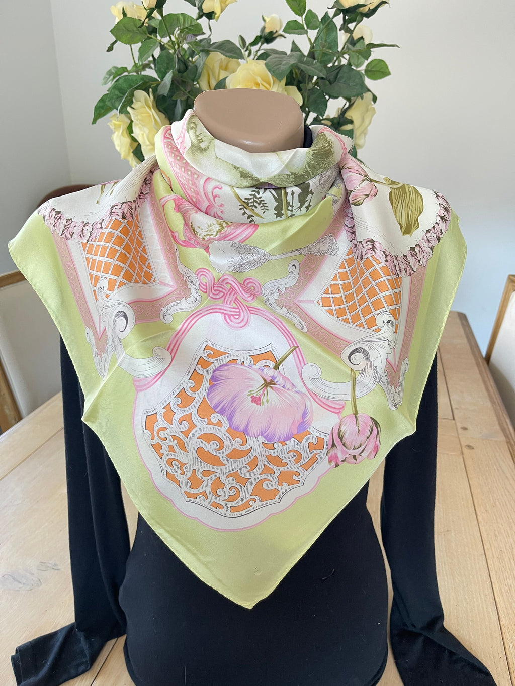 Cartier Carré foulard Schal sjaal seide soie silk