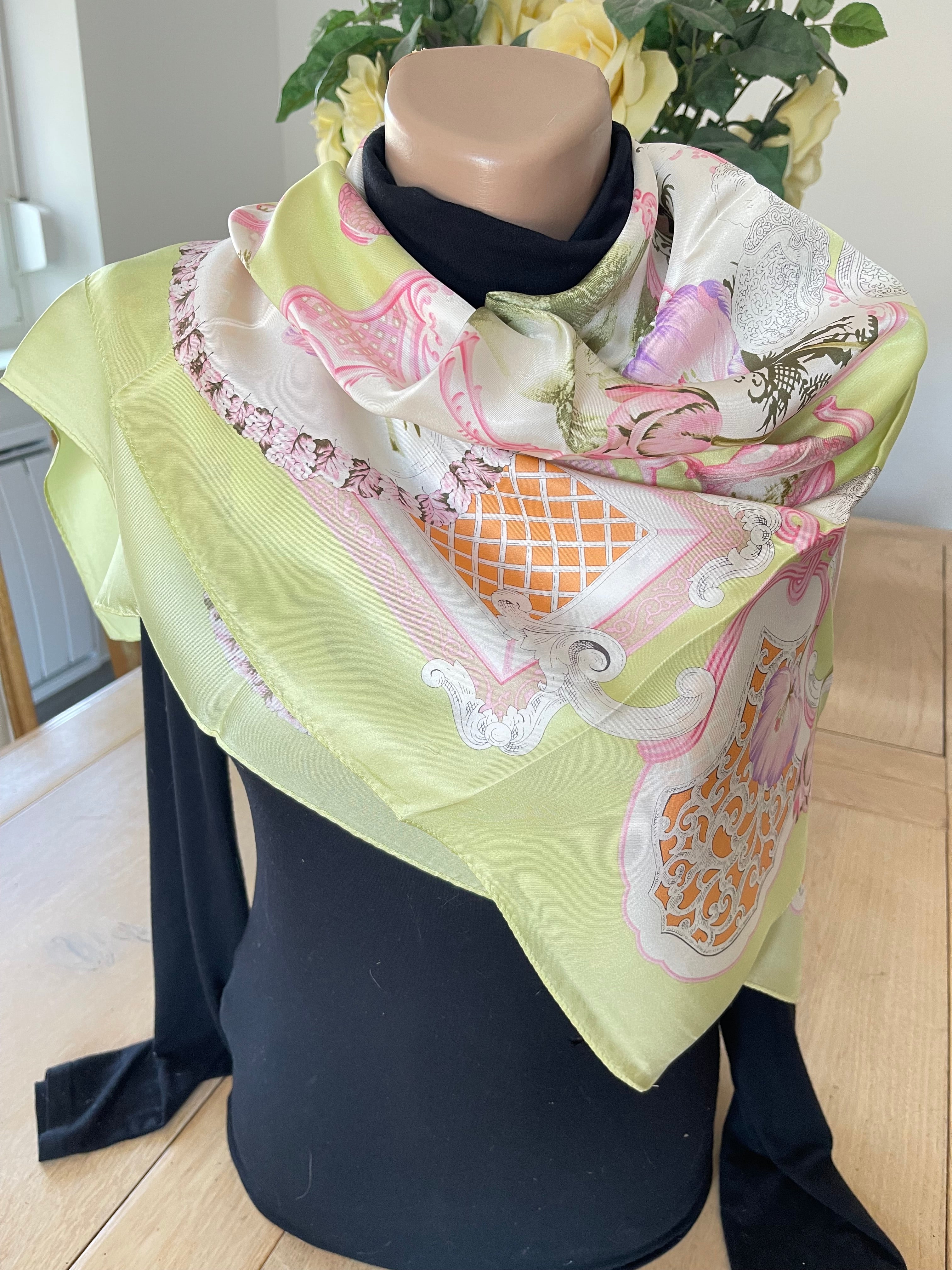 Cartier Carré foulard Schal sjaal seide soie silk