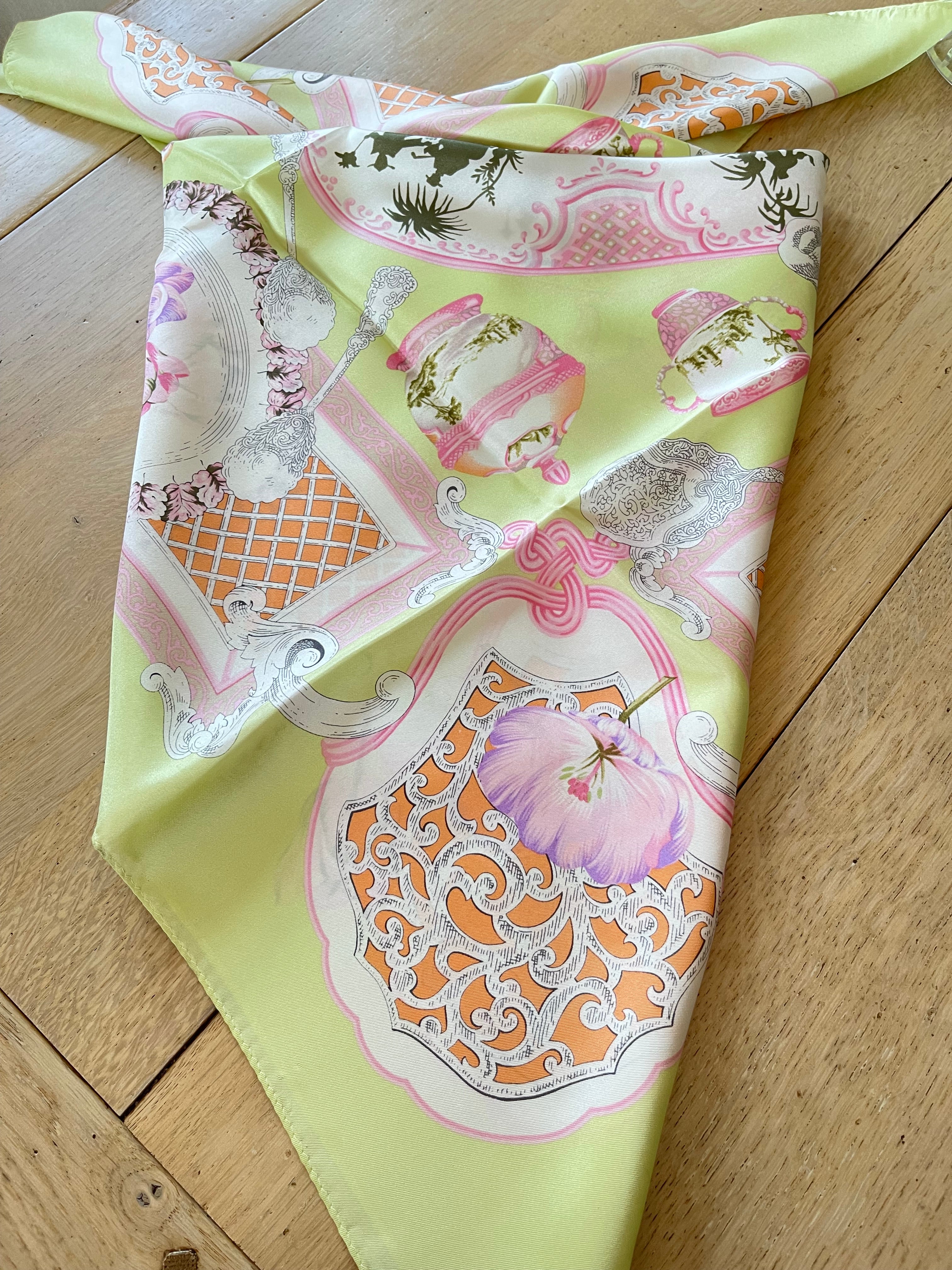 Cartier Carré foulard Schal sjaal seide soie silk