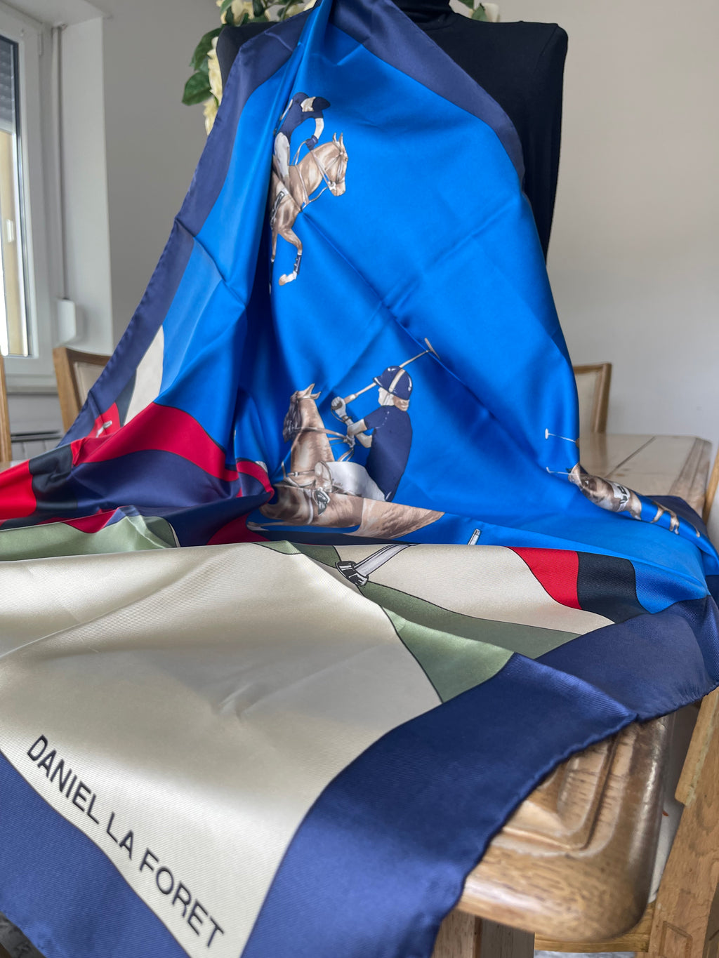 Daniel La Foret carré foulard schal sjaal silk soie